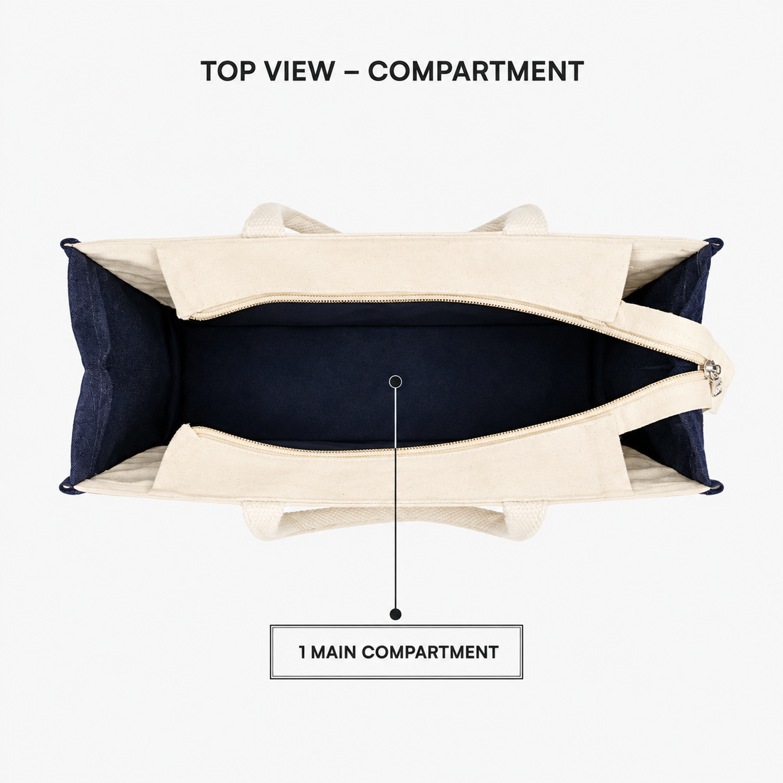 Tribal Beats Warli Hamper Bag - Navy Blue