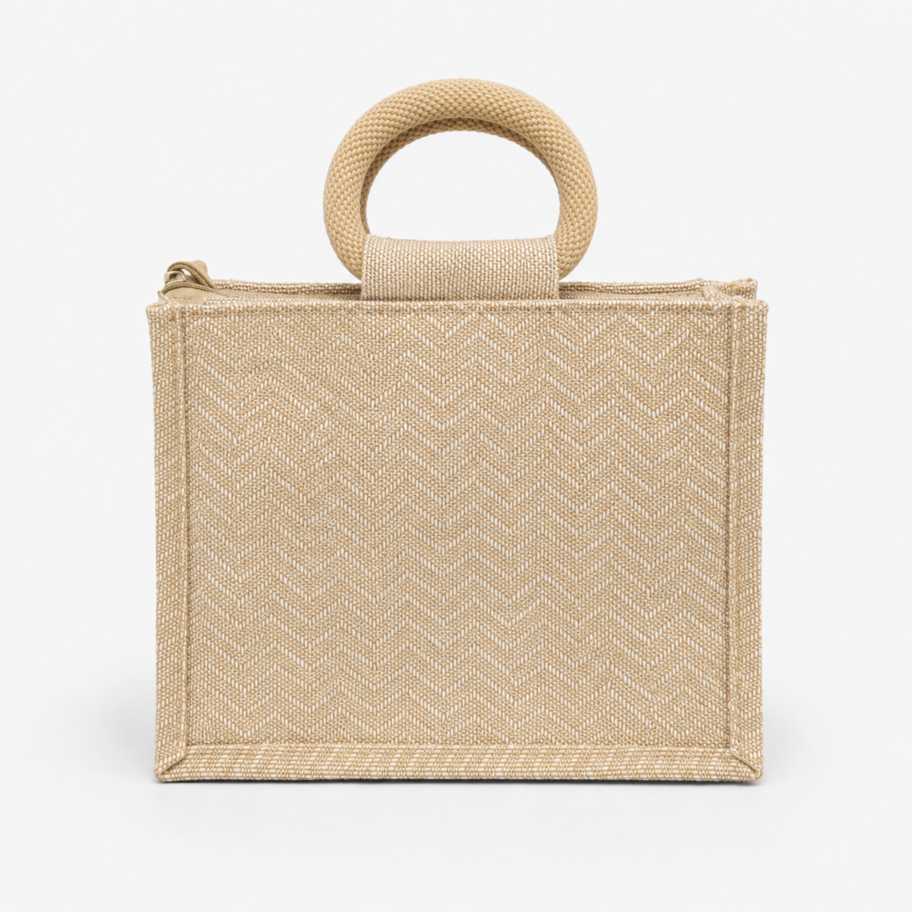 Wave Jute Bag with Window