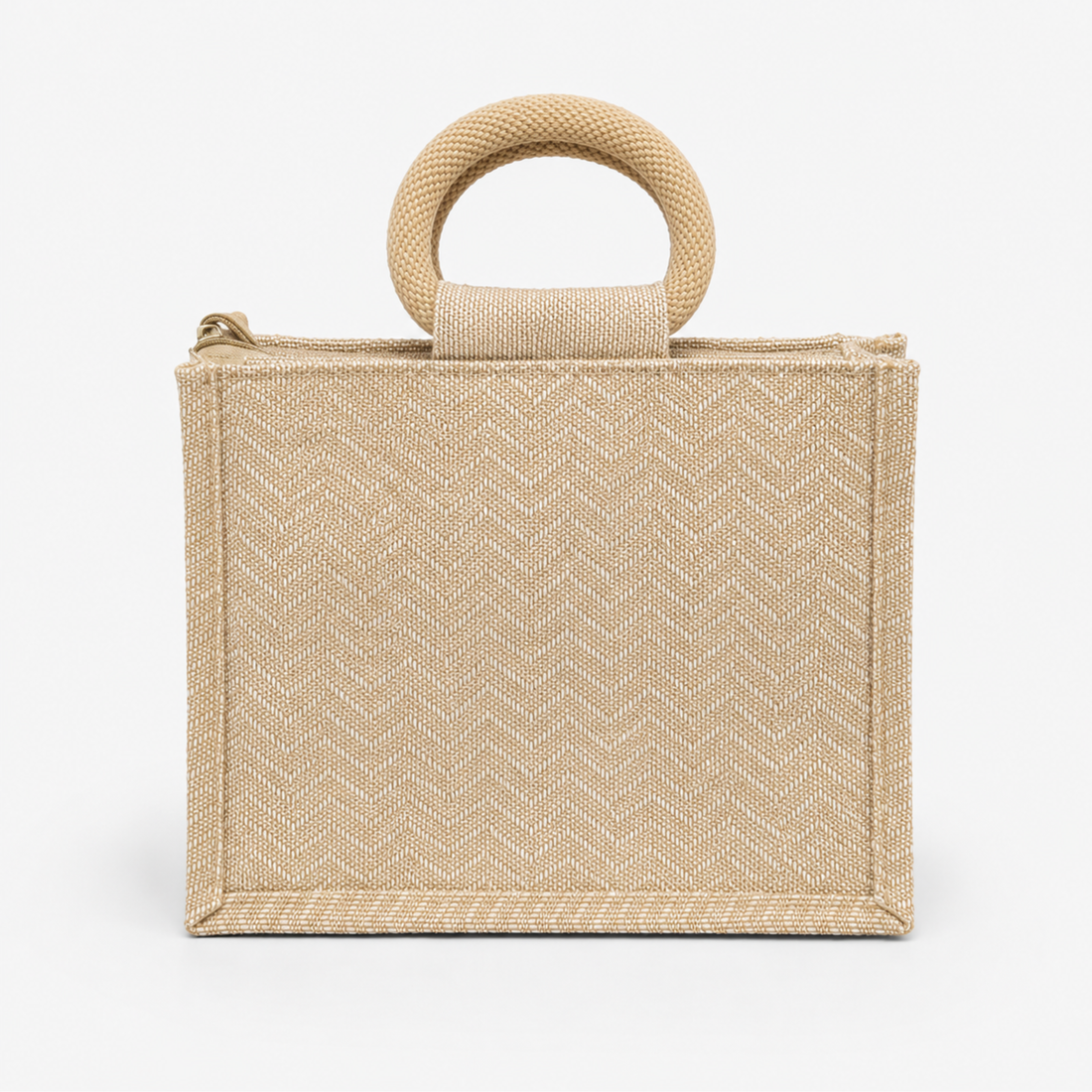 Wave Jute Bag with Window