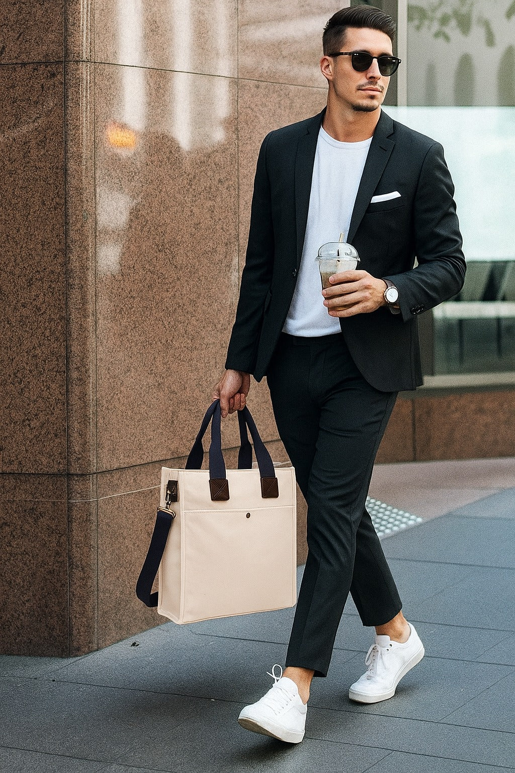 Office Bag for Men and Women - Beige