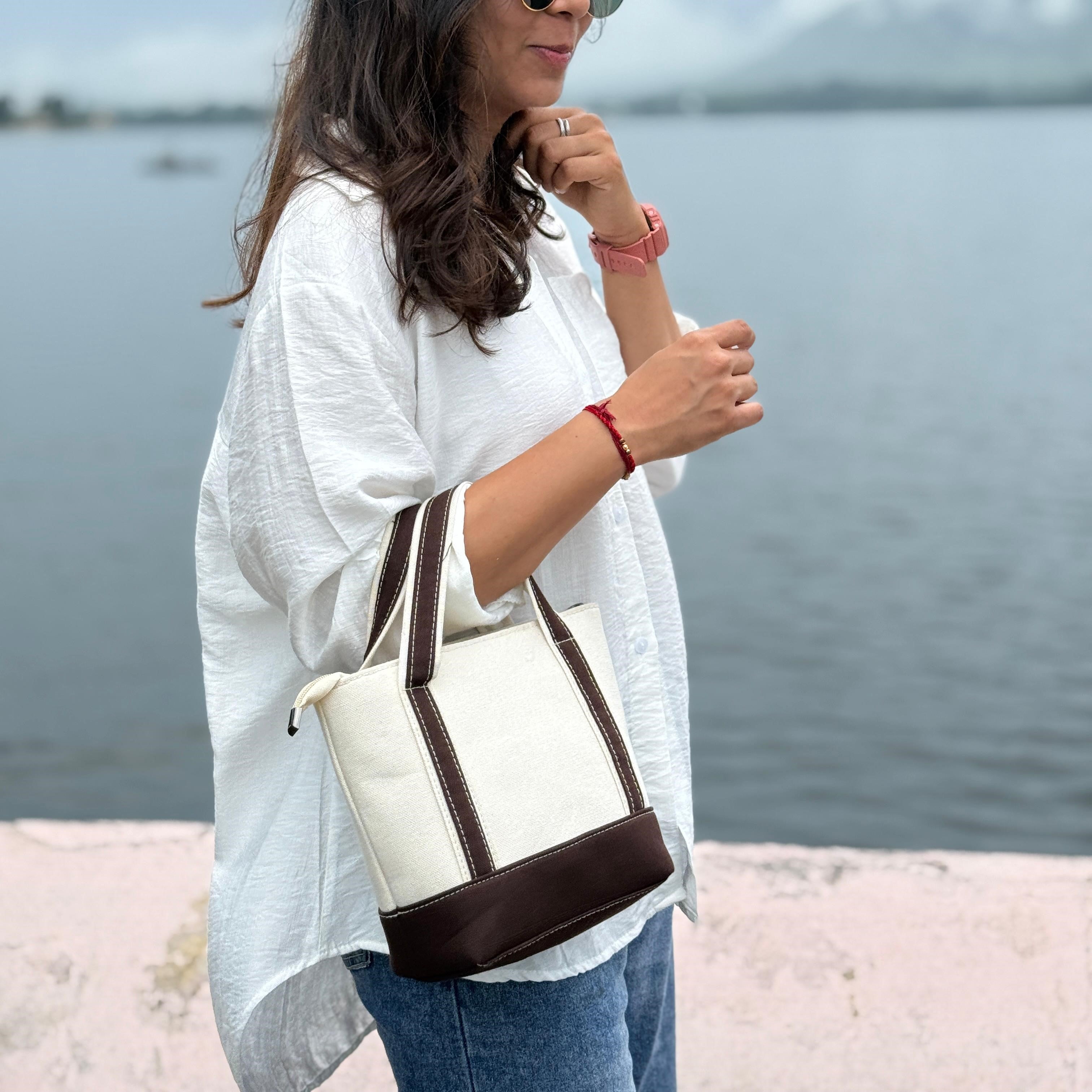 Brown Classic Women Handbag - Mini