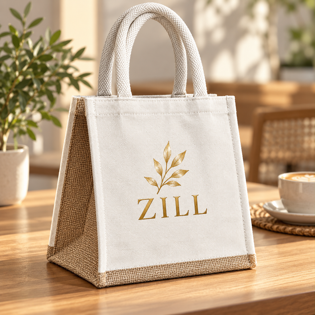 10x10.5x5.5 Natural Insulated Canvas Cooler Bag | 310 GSM