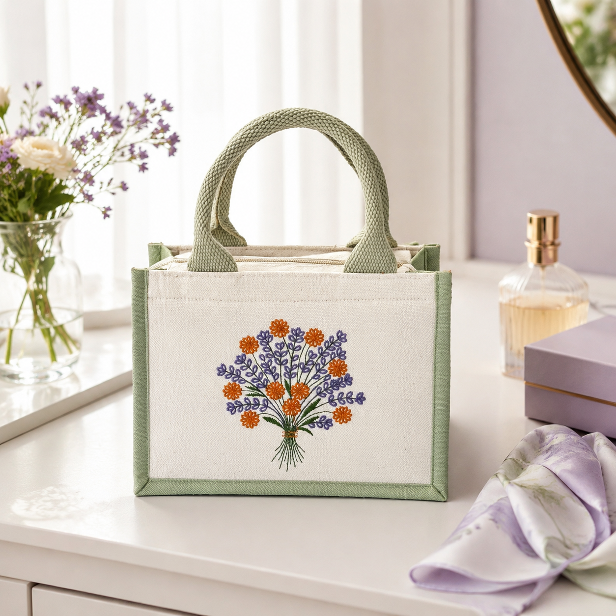 Wildflower Bouquet Bloom Mini Hamper Bag
