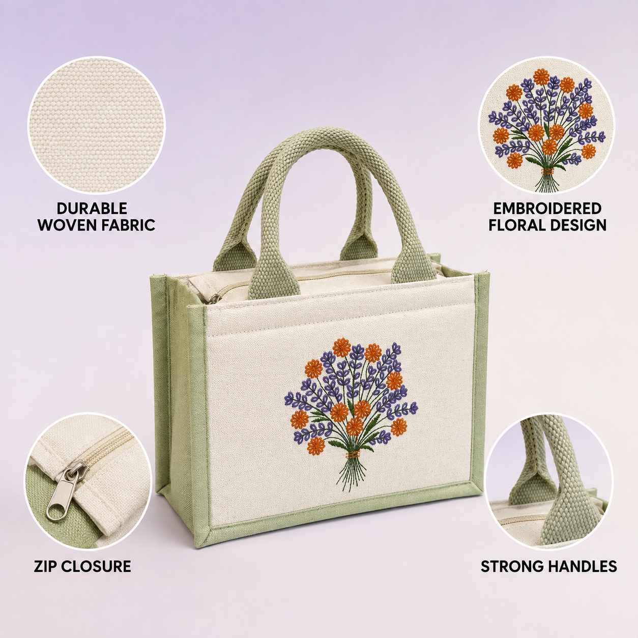Wildflower Bouquet Bloom Mini Hamper Bag