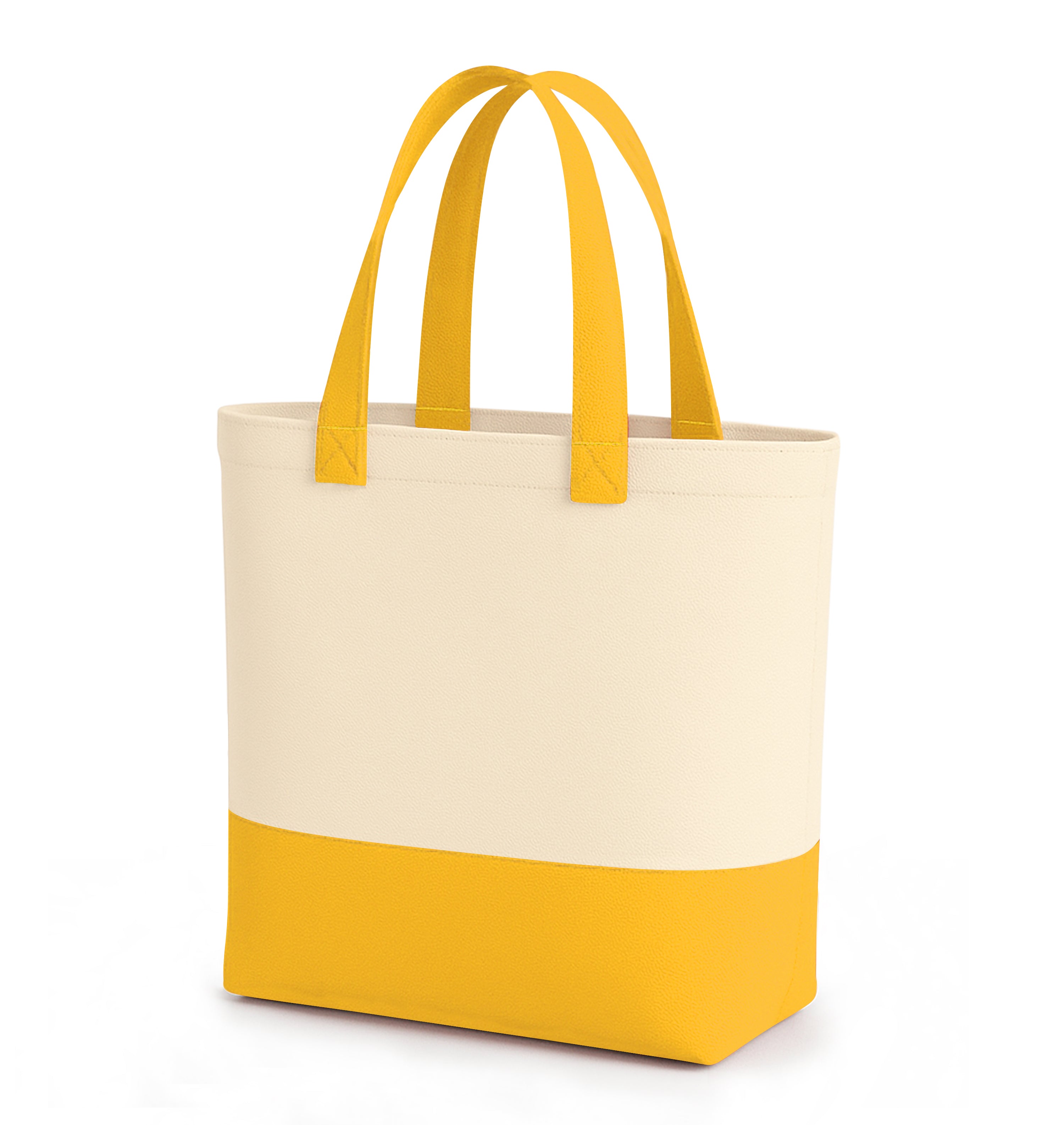 Yellow & Beige Tote Bag