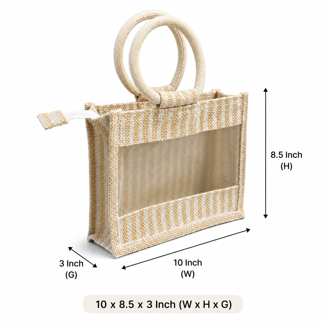 Oxford Jute Bag with Window