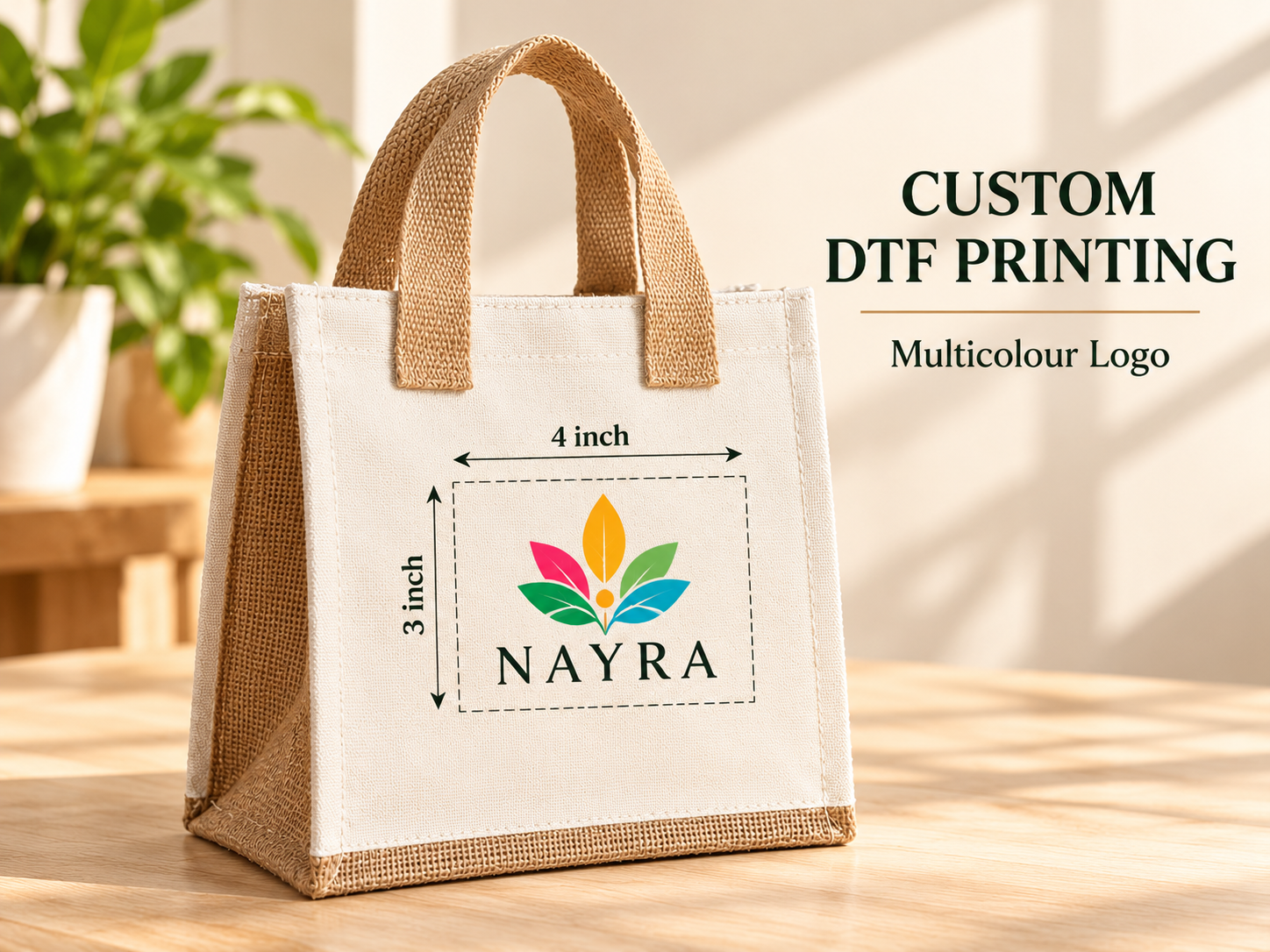 8.5x10x6 Natural Compact Insulated Canvas Cooler Bag | 310 GSM