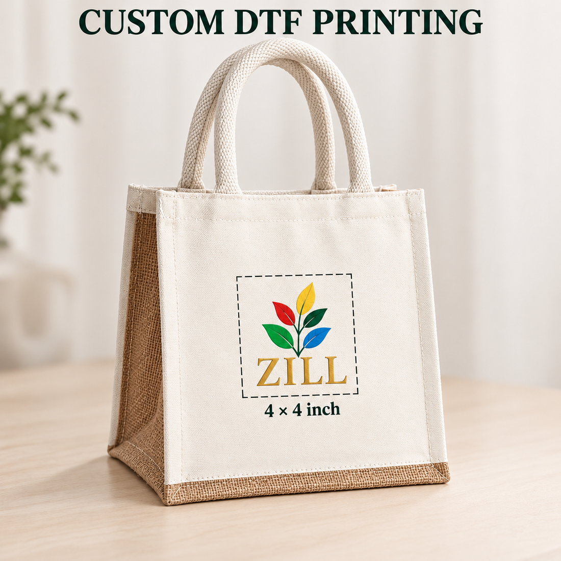10x10.5x5.5 Natural Insulated Canvas Cooler Bag | 310 GSM