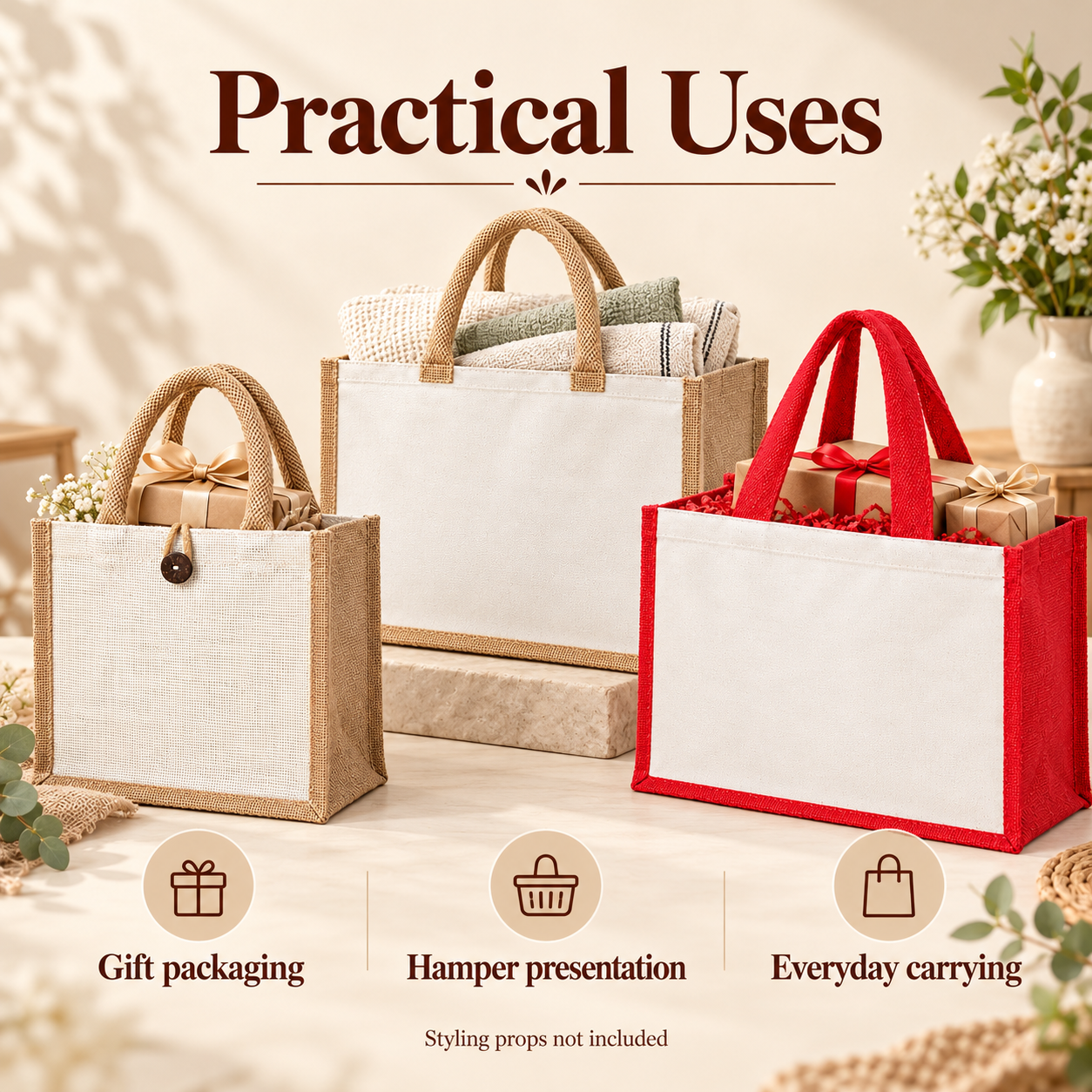 Laminated Jute Hamper & Gift Bag Sample Kit