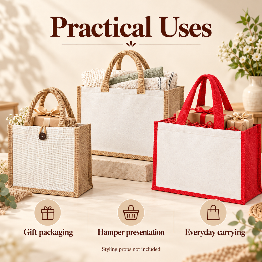 Laminated Jute Hamper & Gift Bag Sample Kit