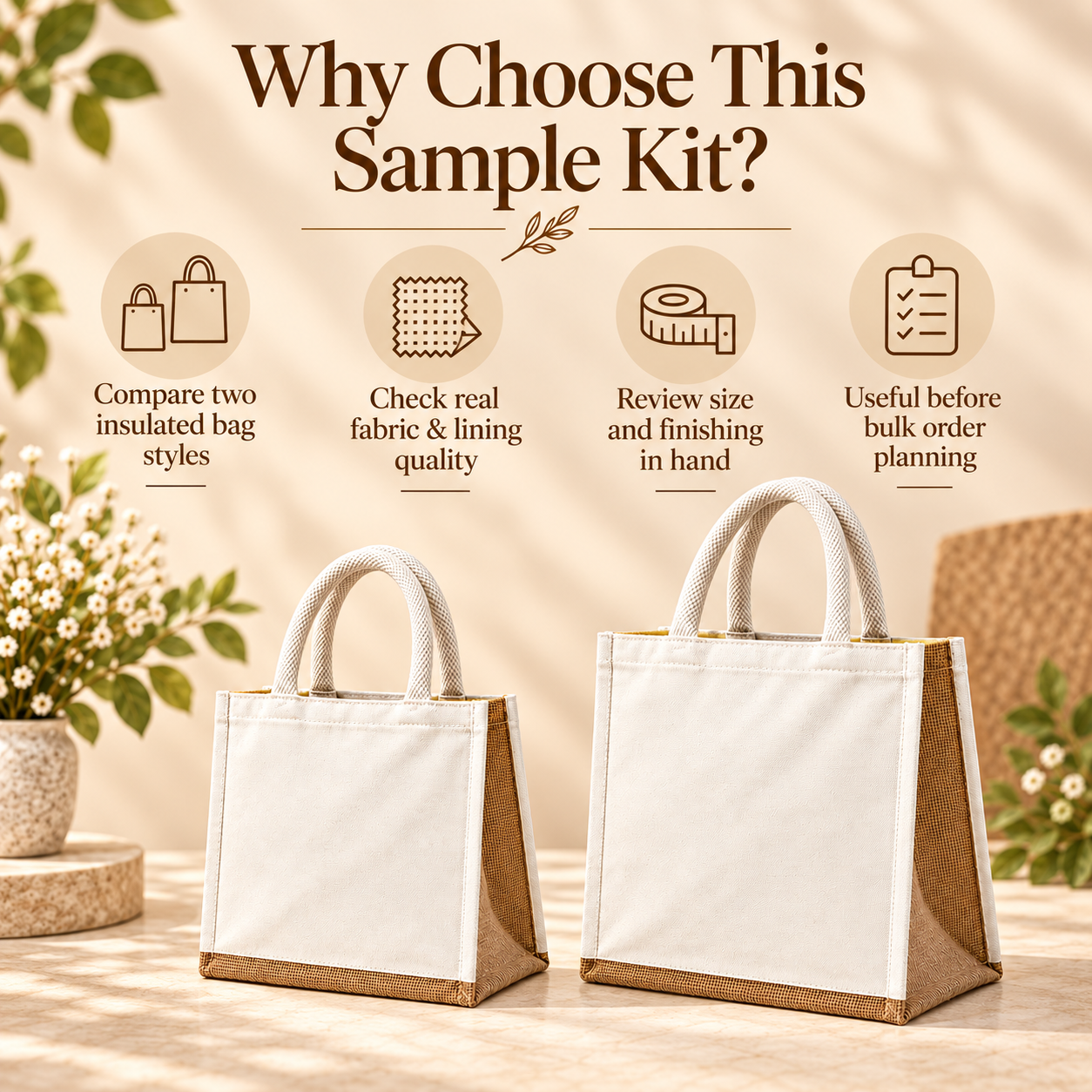 Medium & Large Insulated Cooler Bag Sample Kit