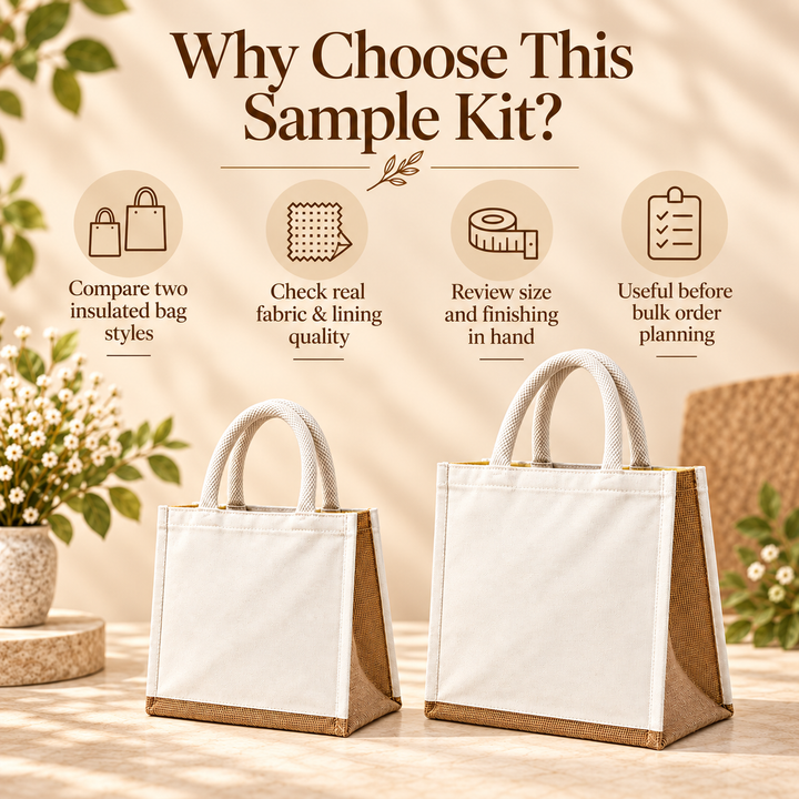 Medium & Large Insulated Cooler Bag Sample Kit