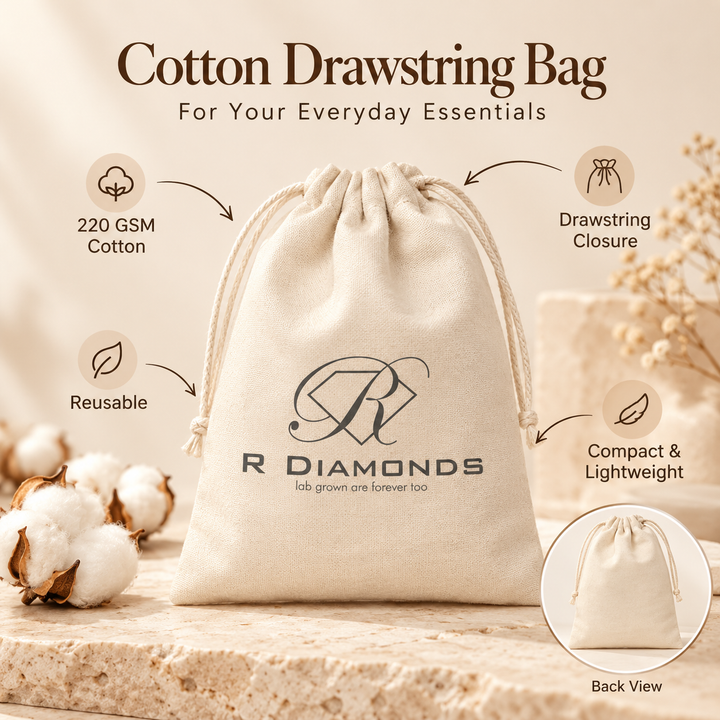 5x7 Inch Cotton Drawstring Bag | 220GSM