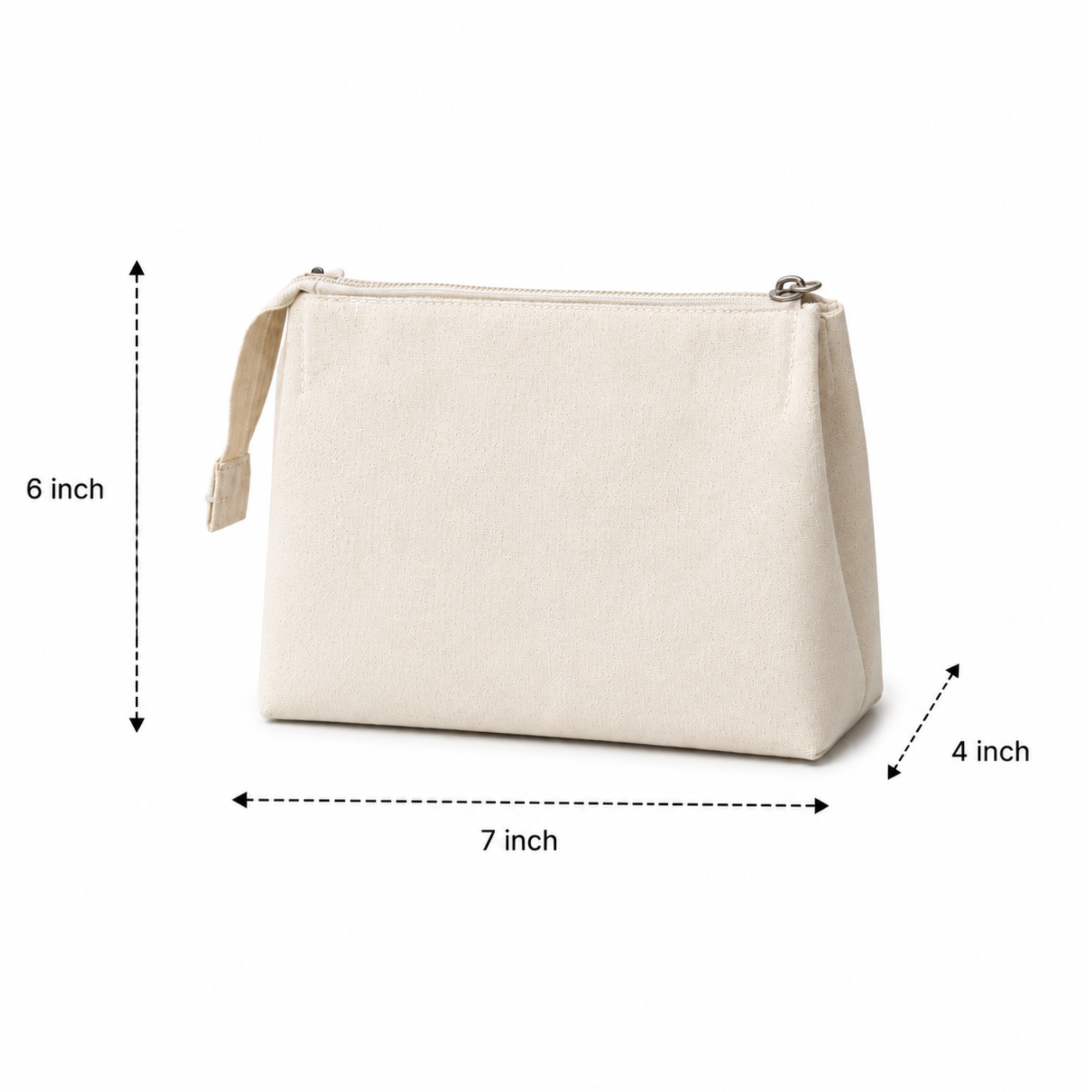 7x6x4 Canvas Zipper Pouch