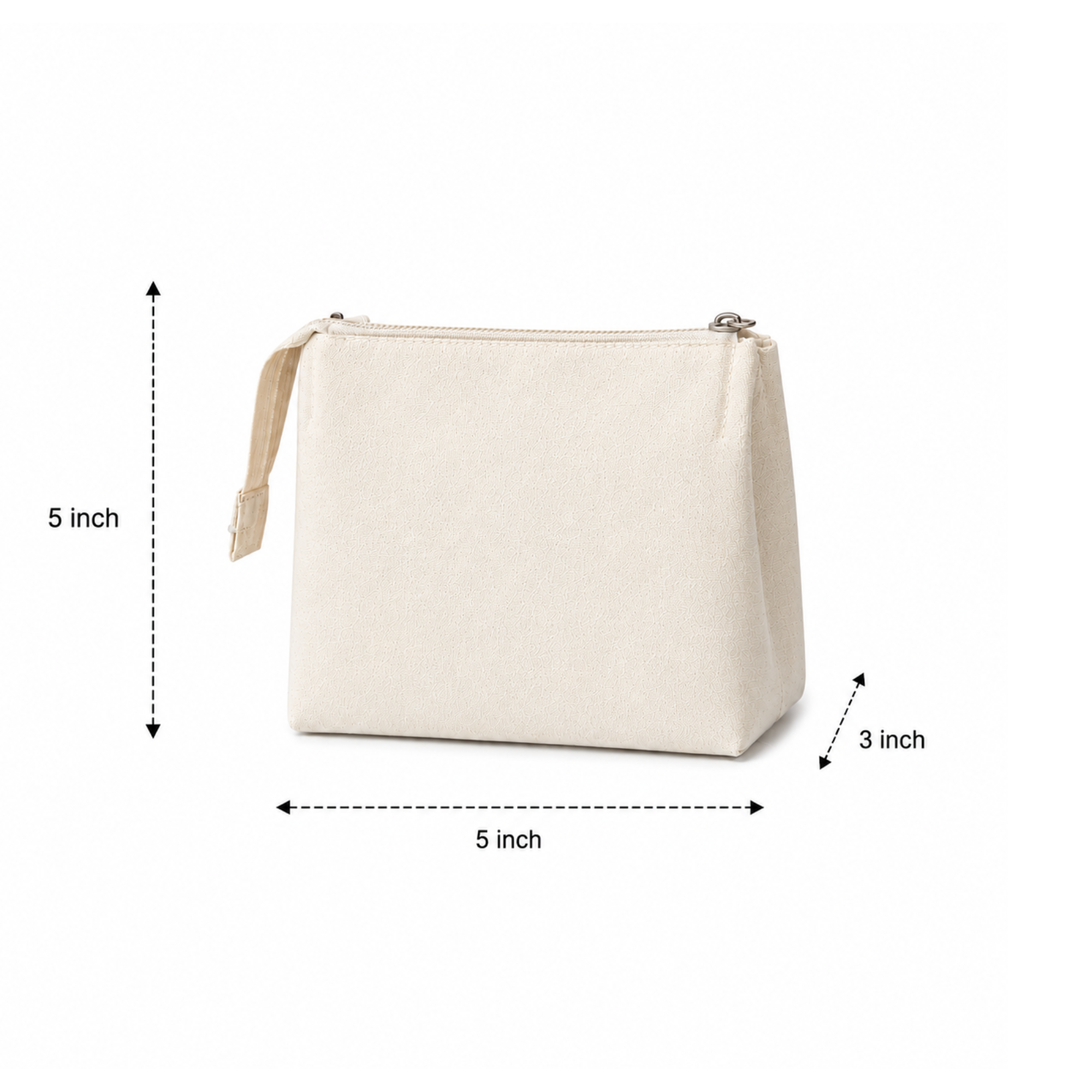 5x5x3 Canvas Zipper Pouch