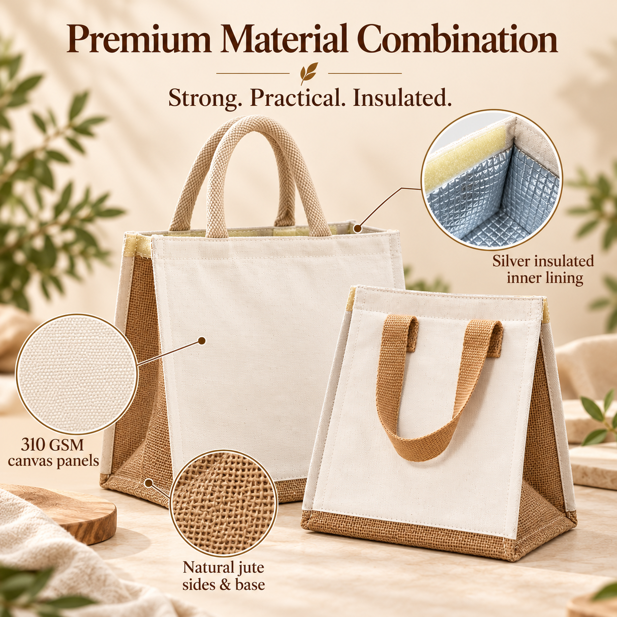 Compact & Medium Insulated Cooler Bag Sample Kit