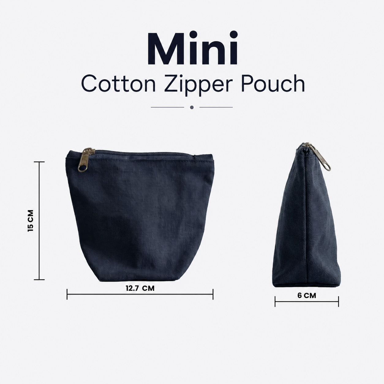 Cotton Zipper Pouch Sample Kit - 9 Designs