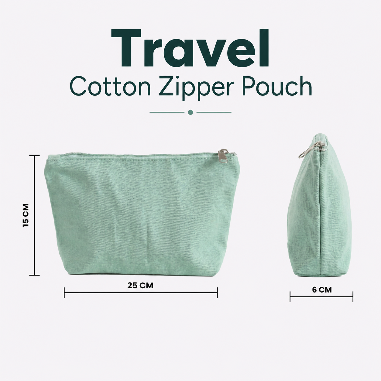 Cotton Zipper Pouch Sample Kit - 9 Designs