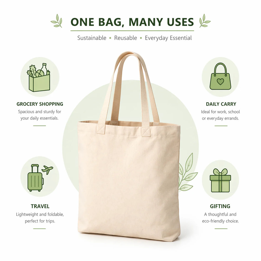 Cotton Tote Bag Sample Kit - 10 Sizes | 150 GSM