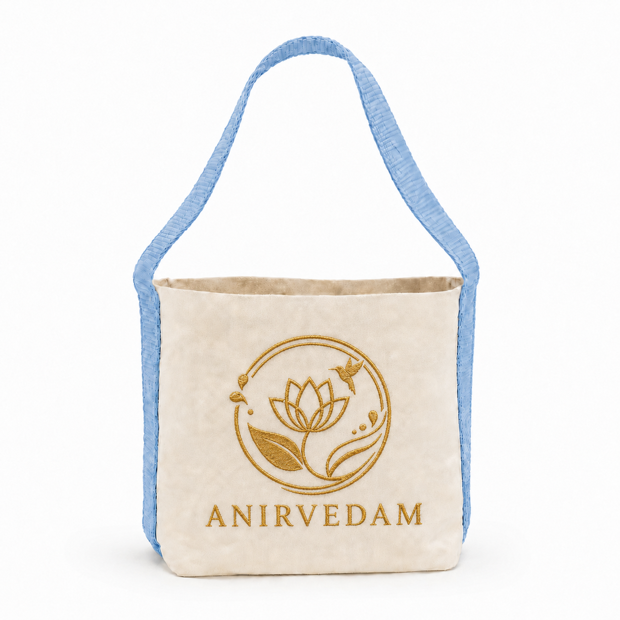 Sky Blue Basket Bag | 400 GSM