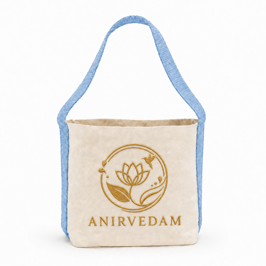 Sky Blue Basket Bag | 400 GSM
