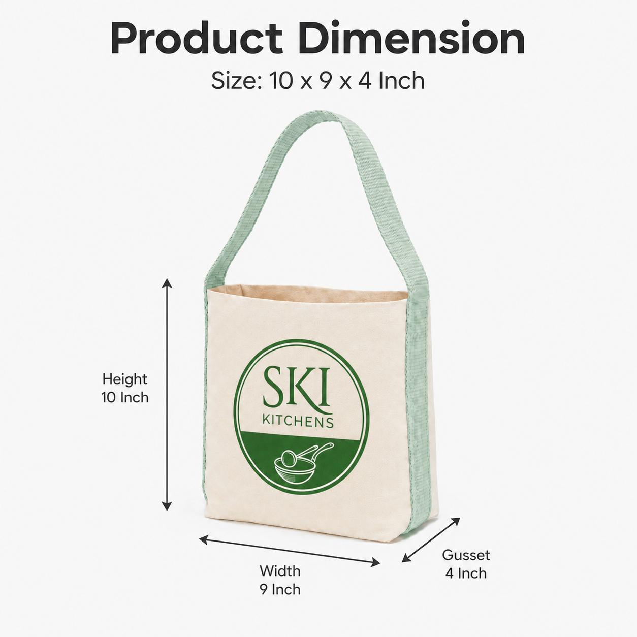 Light Green Basket Bag | 400 GSM