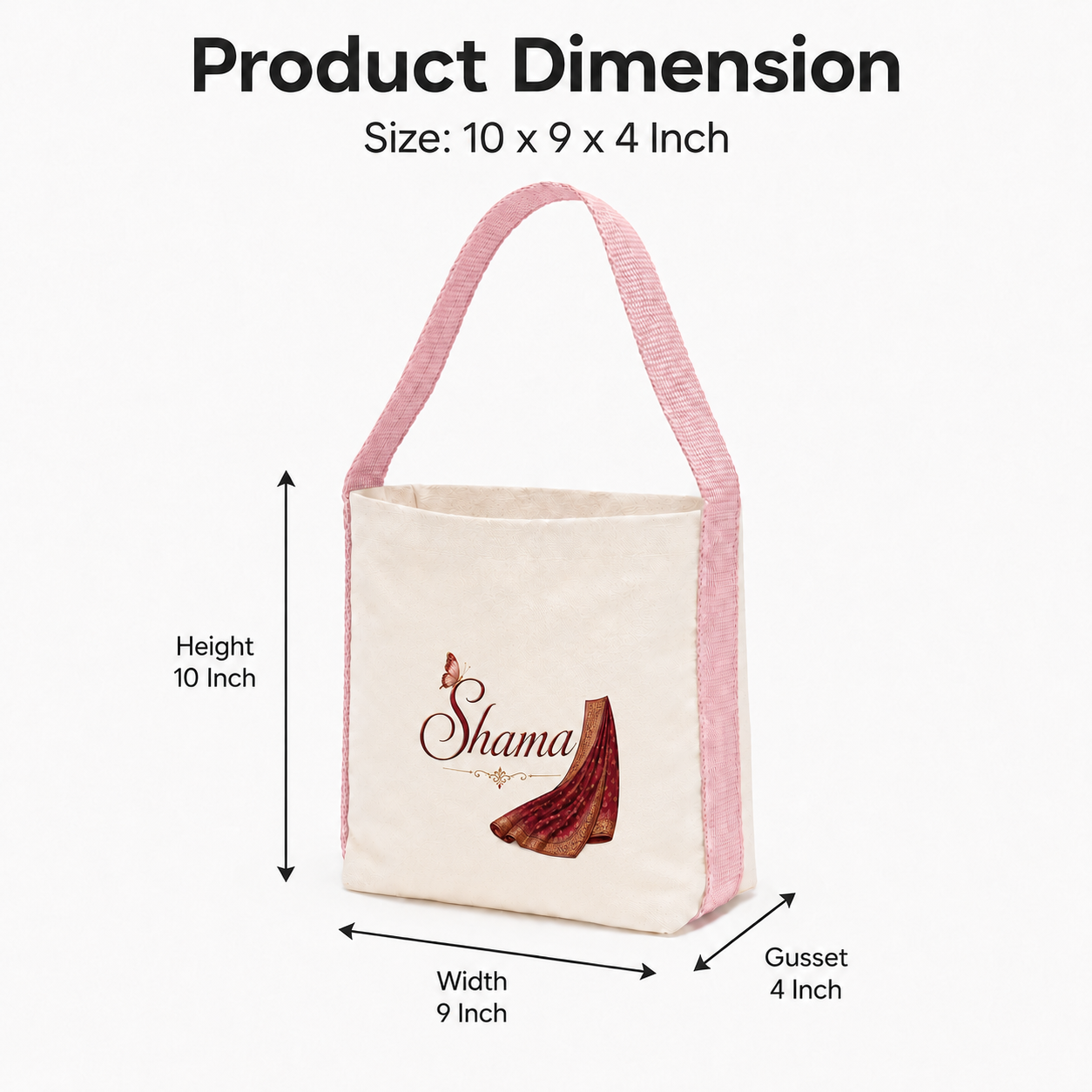 Pink Basket Bag | 400 GSM