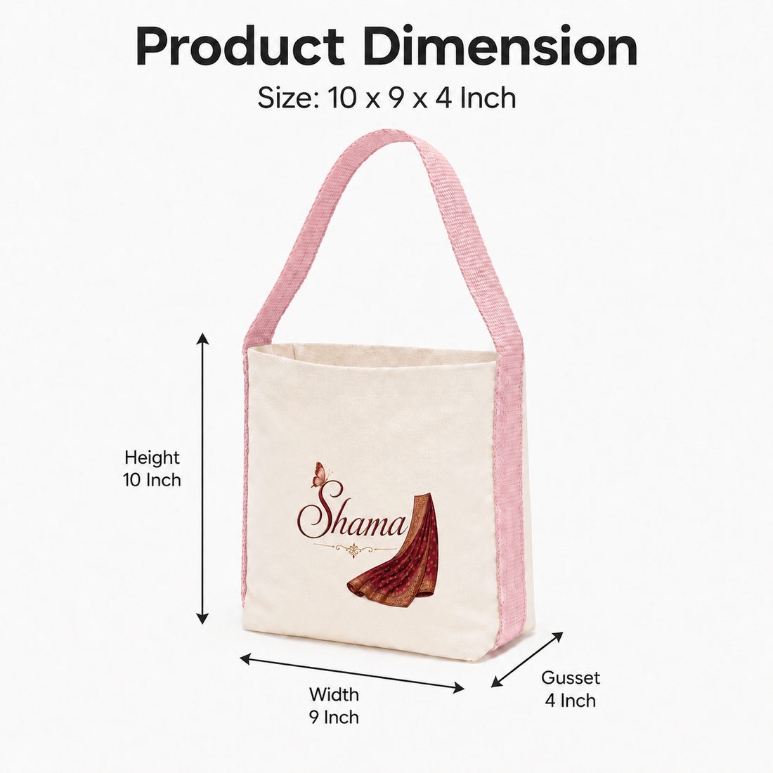 Pink Basket Bag | 400 GSM