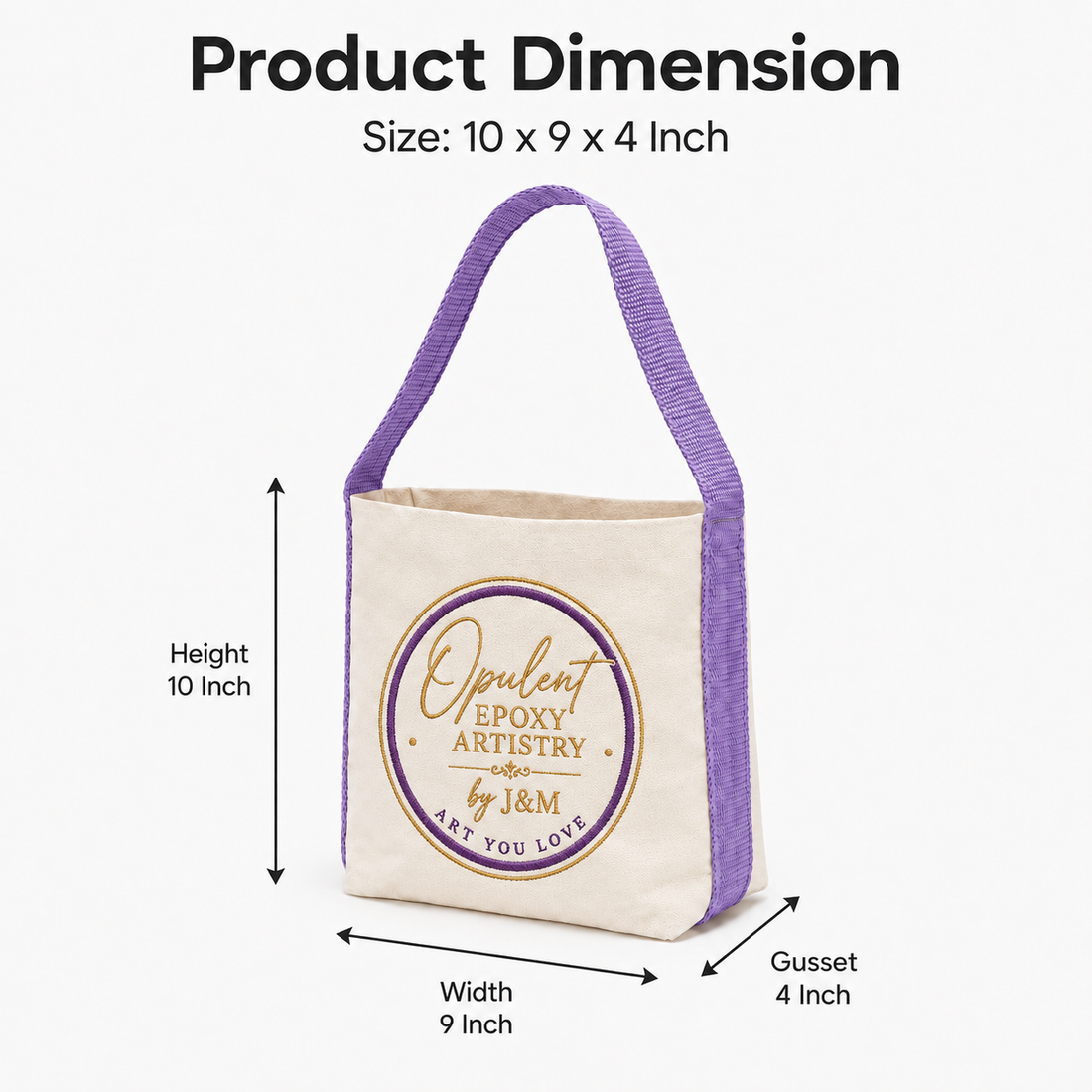 Purple Basket Bag | 400 GSM