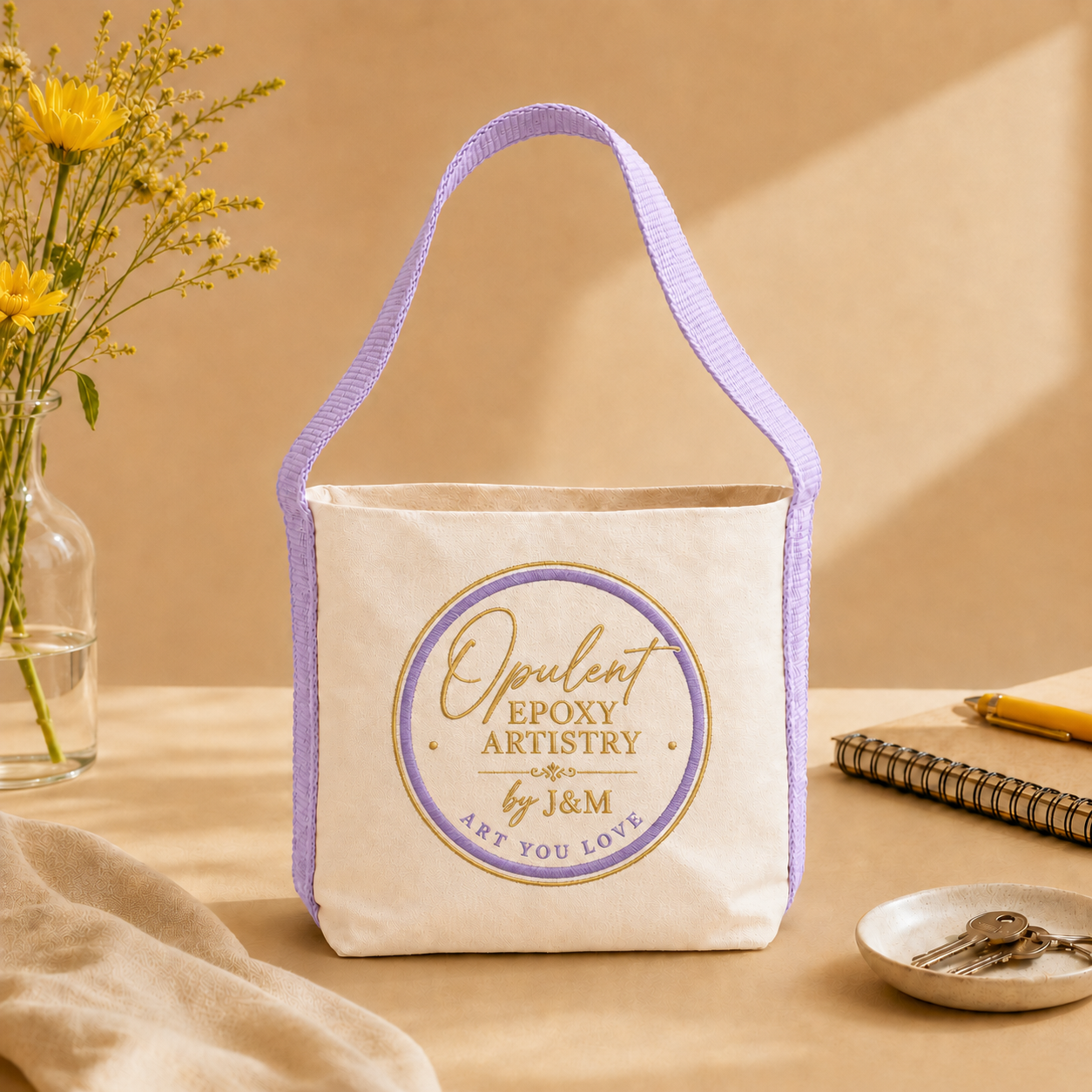 Purple Basket Bag | 400 GSM