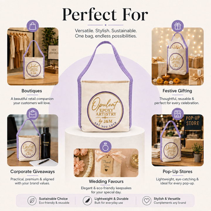 Purple Basket Bag | 400 GSM