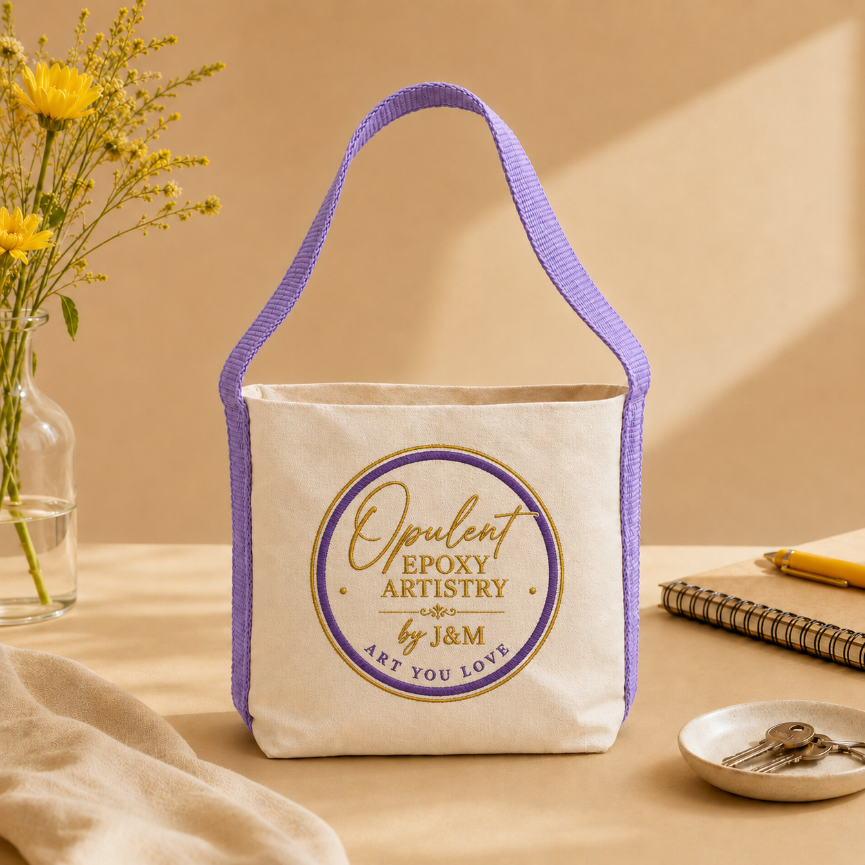 Purple Basket Bag | 400 GSM