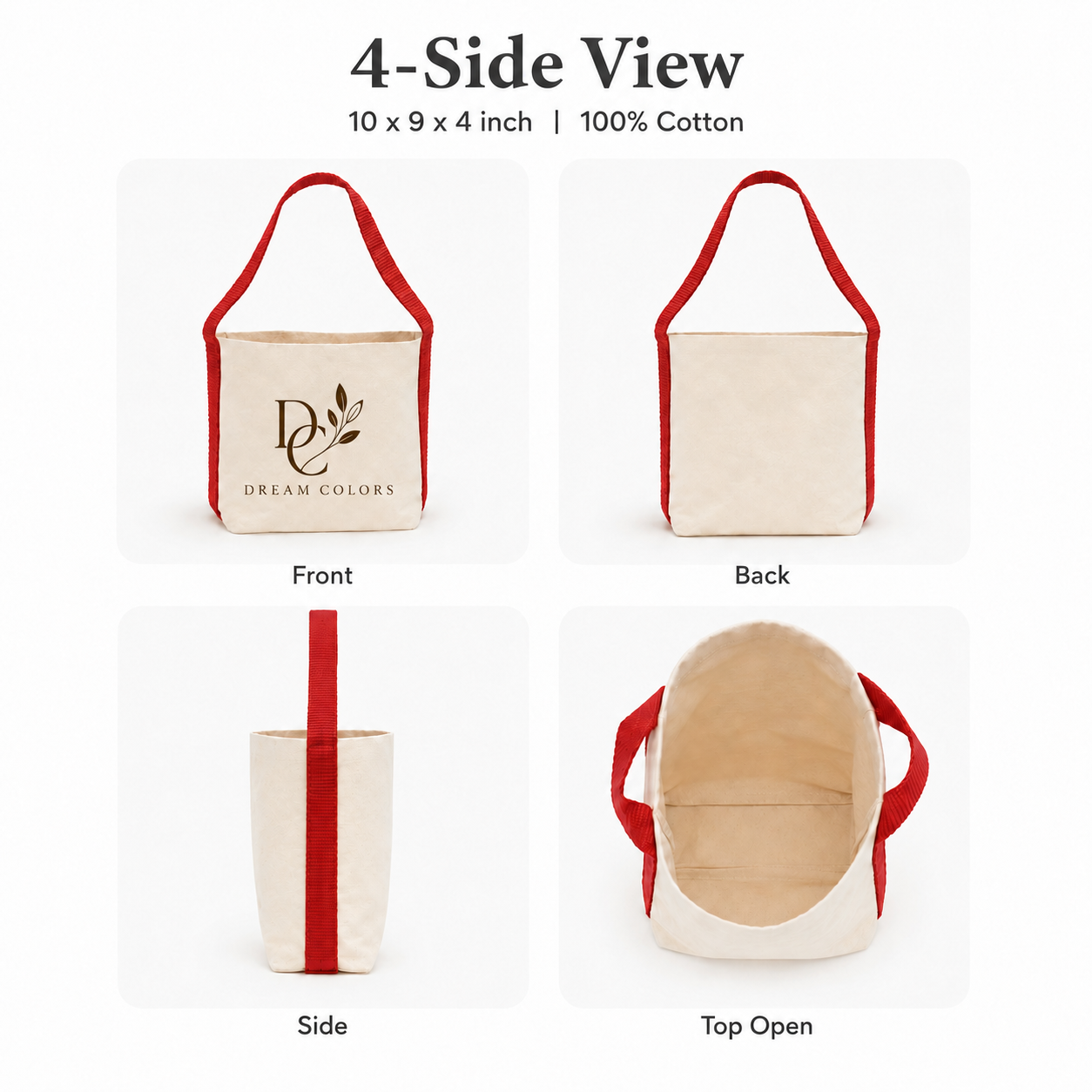 Red Basket Bag | 400 GSM