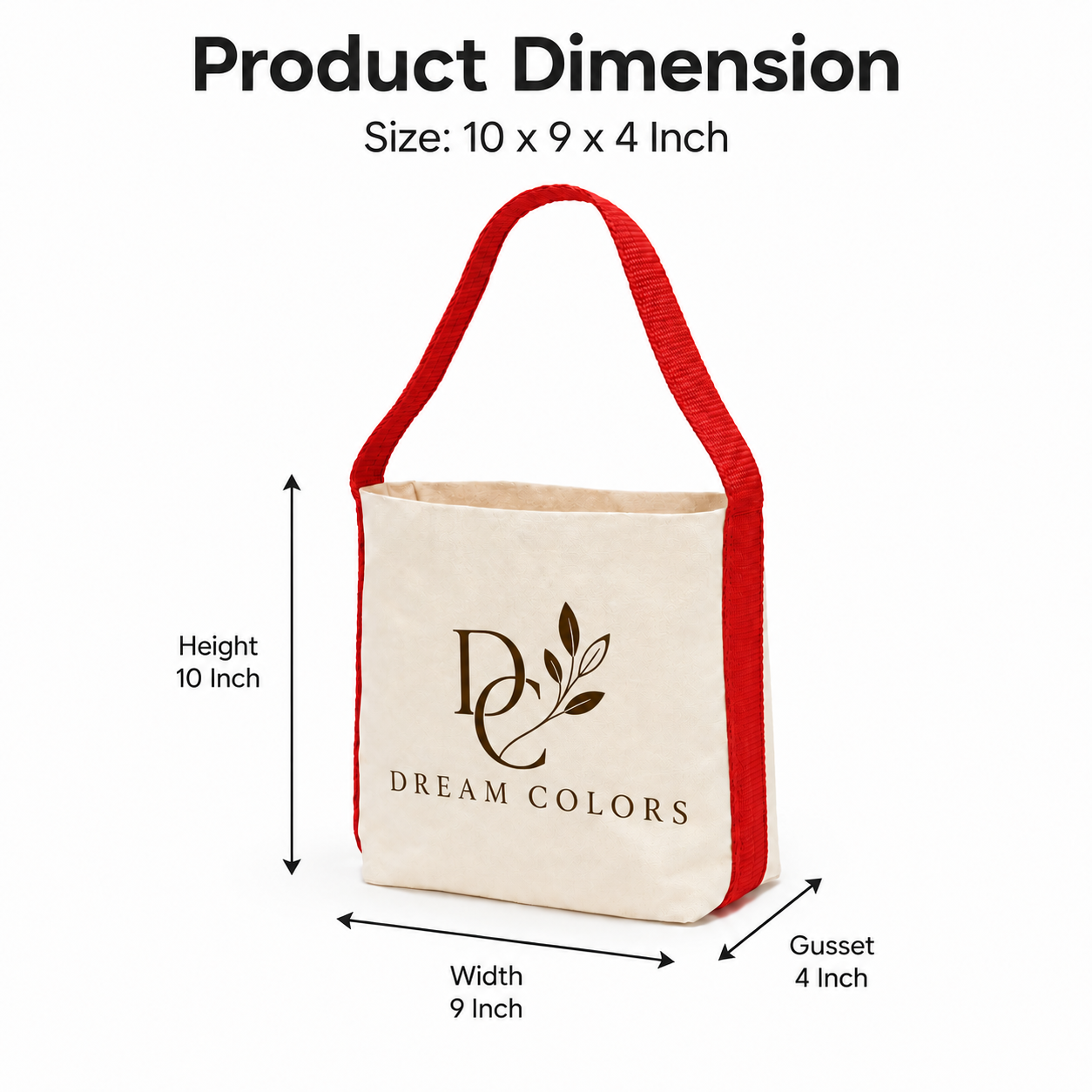 Red Basket Bag | 400 GSM