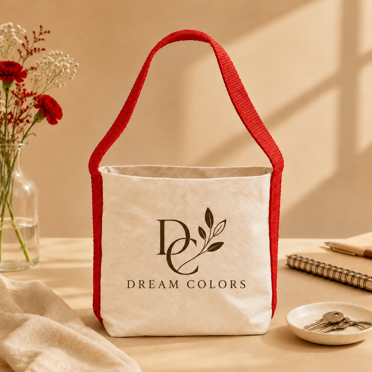 Red Basket Bag | 400 GSM