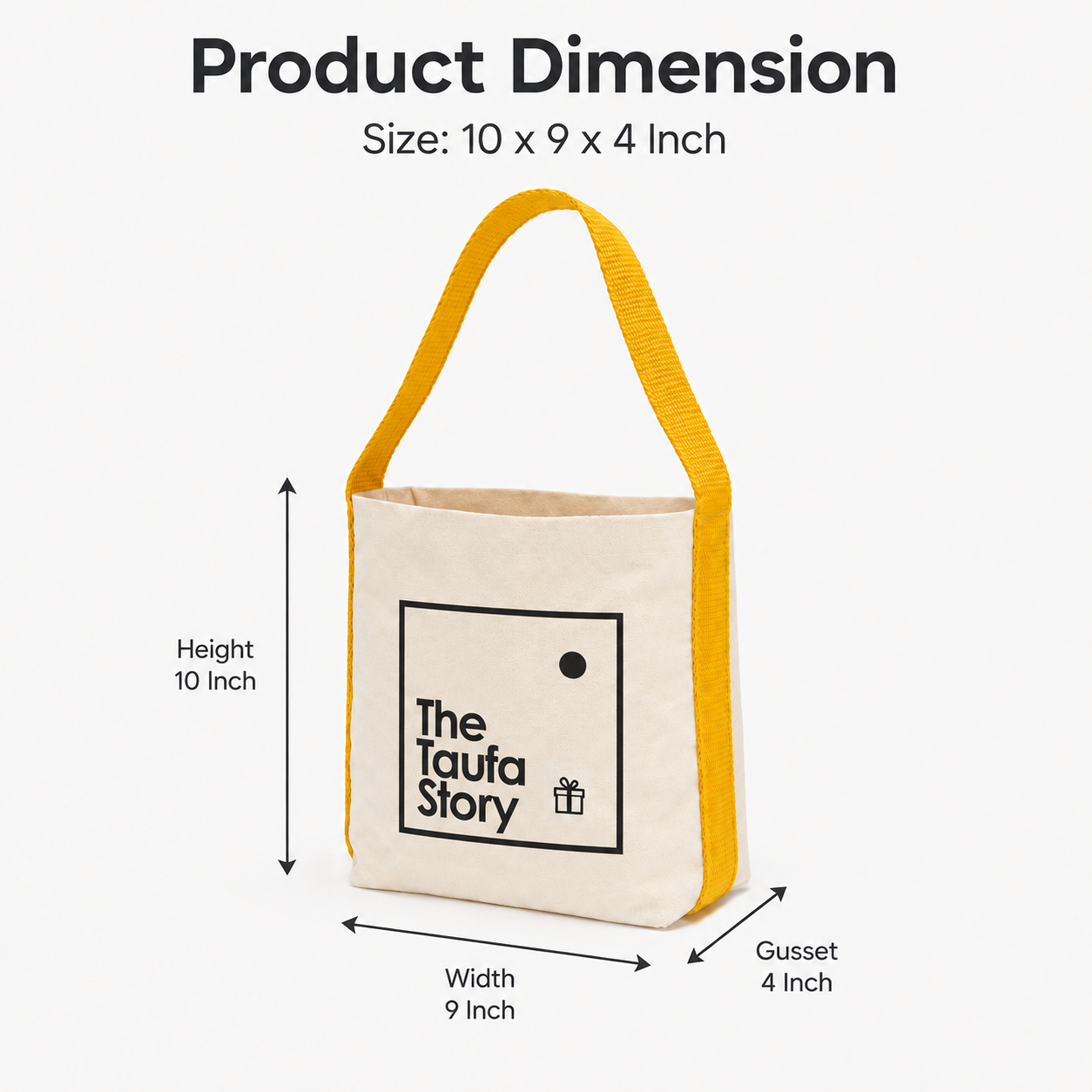 Yellow Basket Bag | 400 GSM