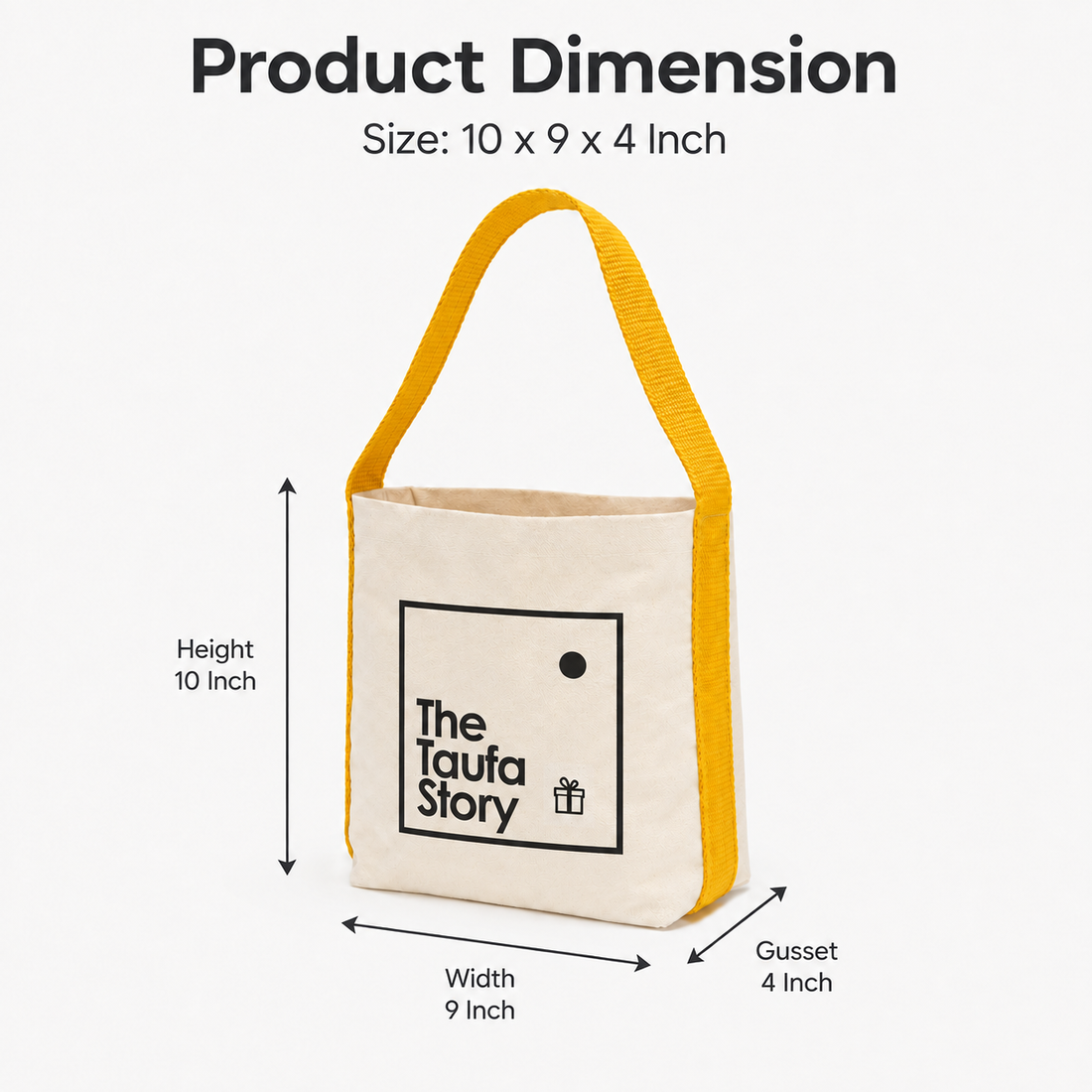 Yellow Basket Bag | 400 GSM