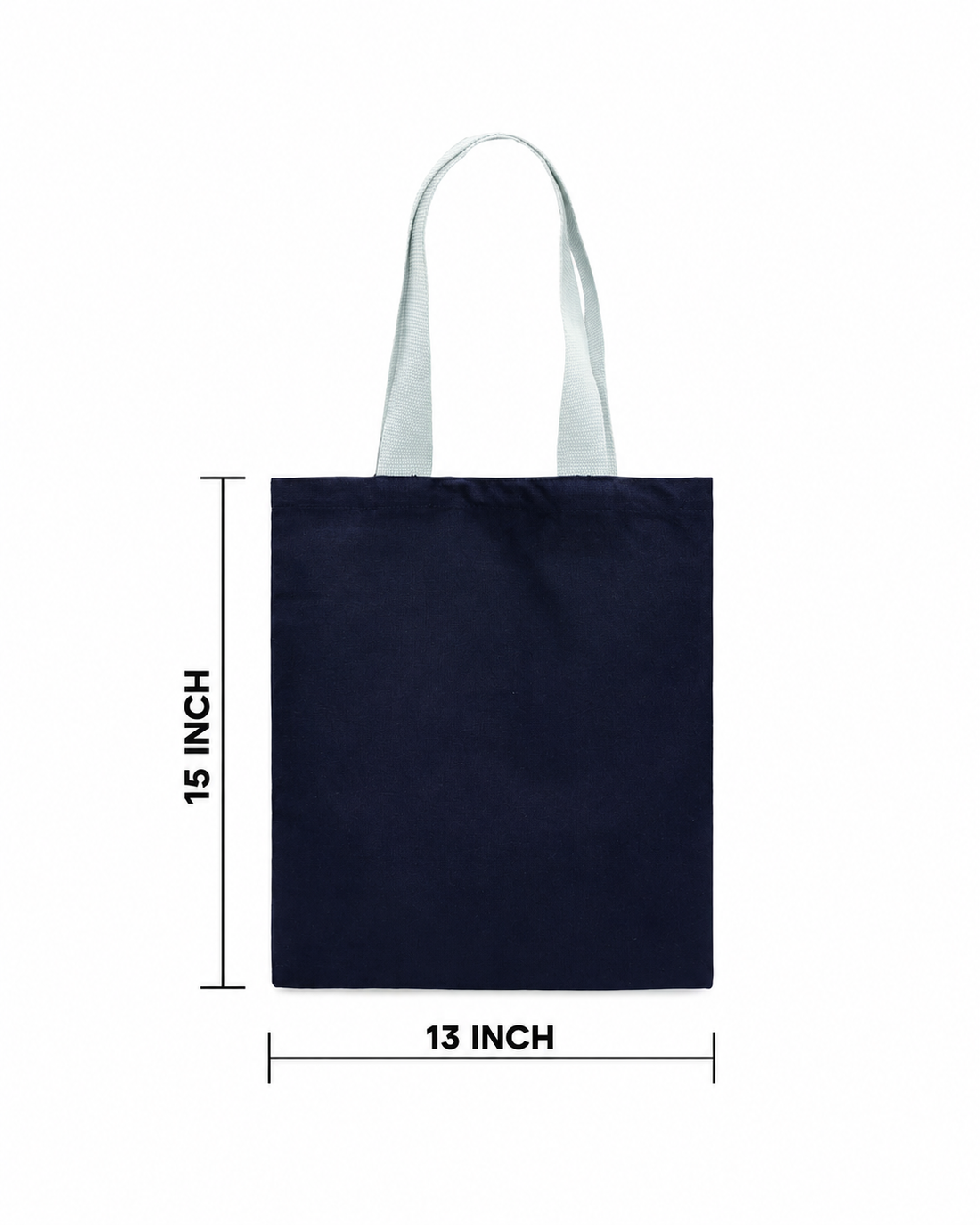 Plain Navy Blue Tote Bag