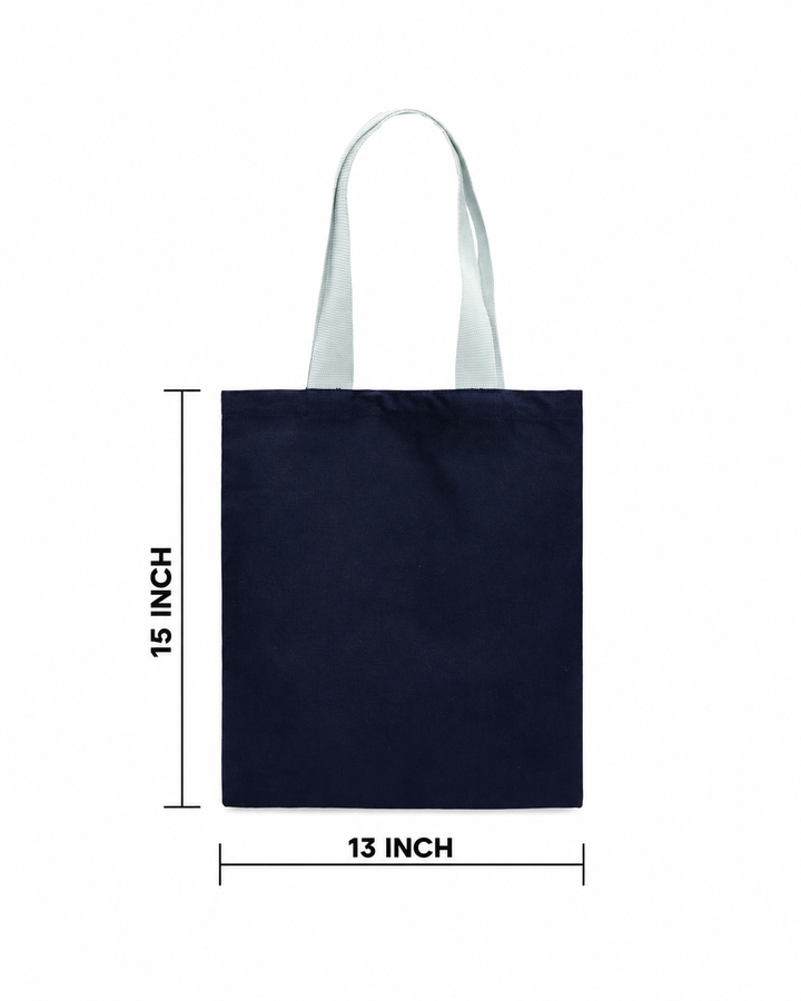 Plain Navy Blue Tote Bag