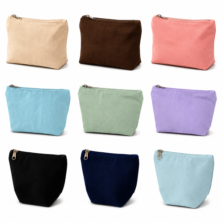 Cotton Zipper Pouch Sample Kit - 9 Designs