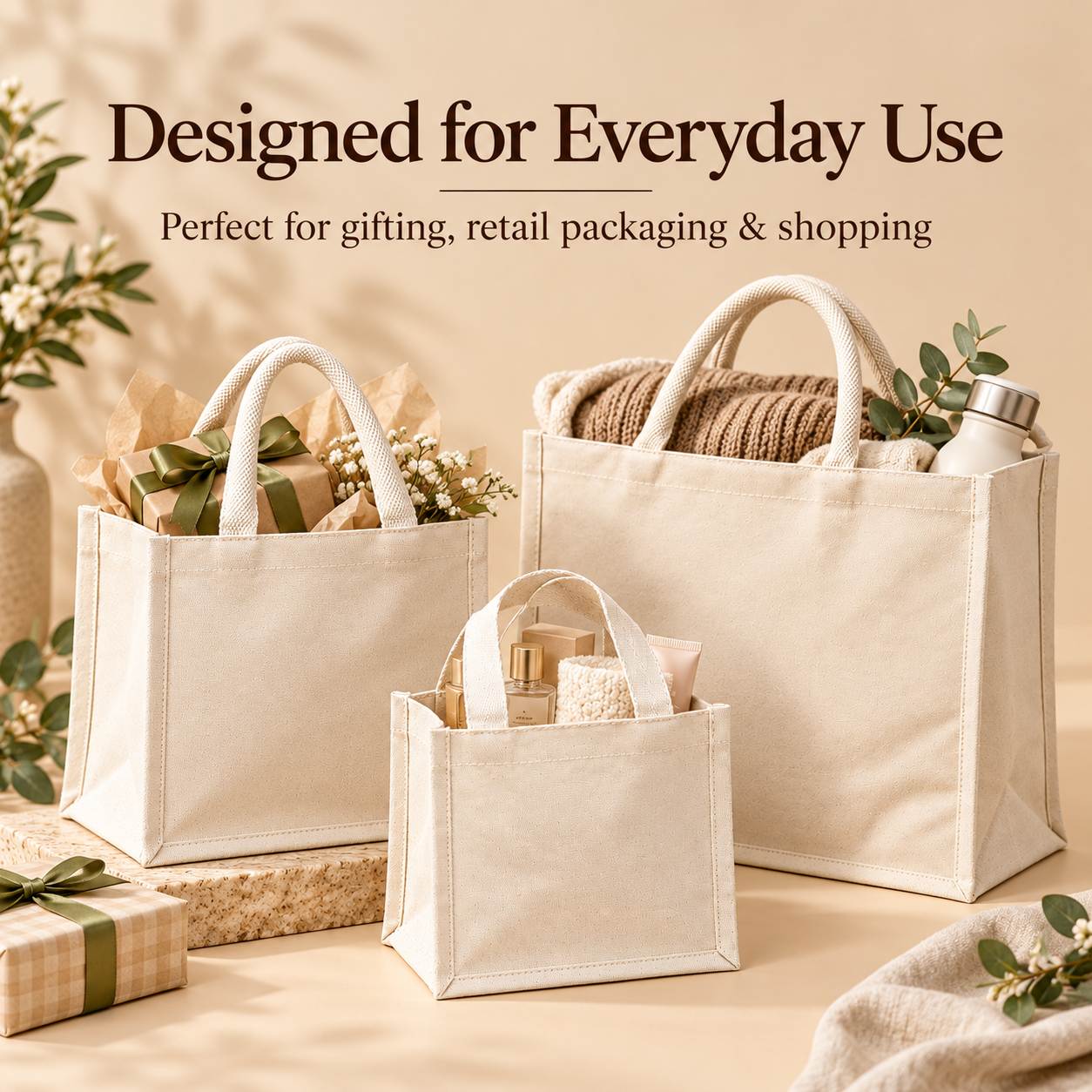 Cotton Canvas Gusset & Gift Bag Sample Kit