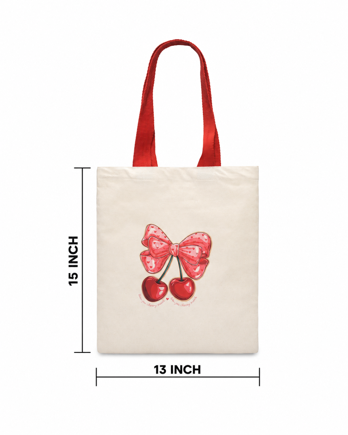 Bow with Cherry Tote Bag