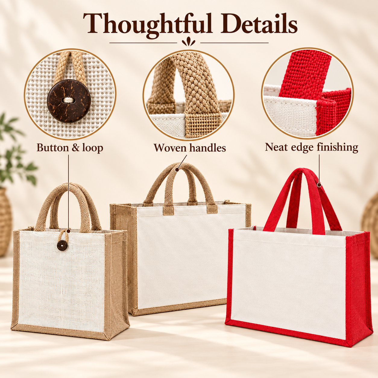 Laminated Jute Hamper & Gift Bag Sample Kit