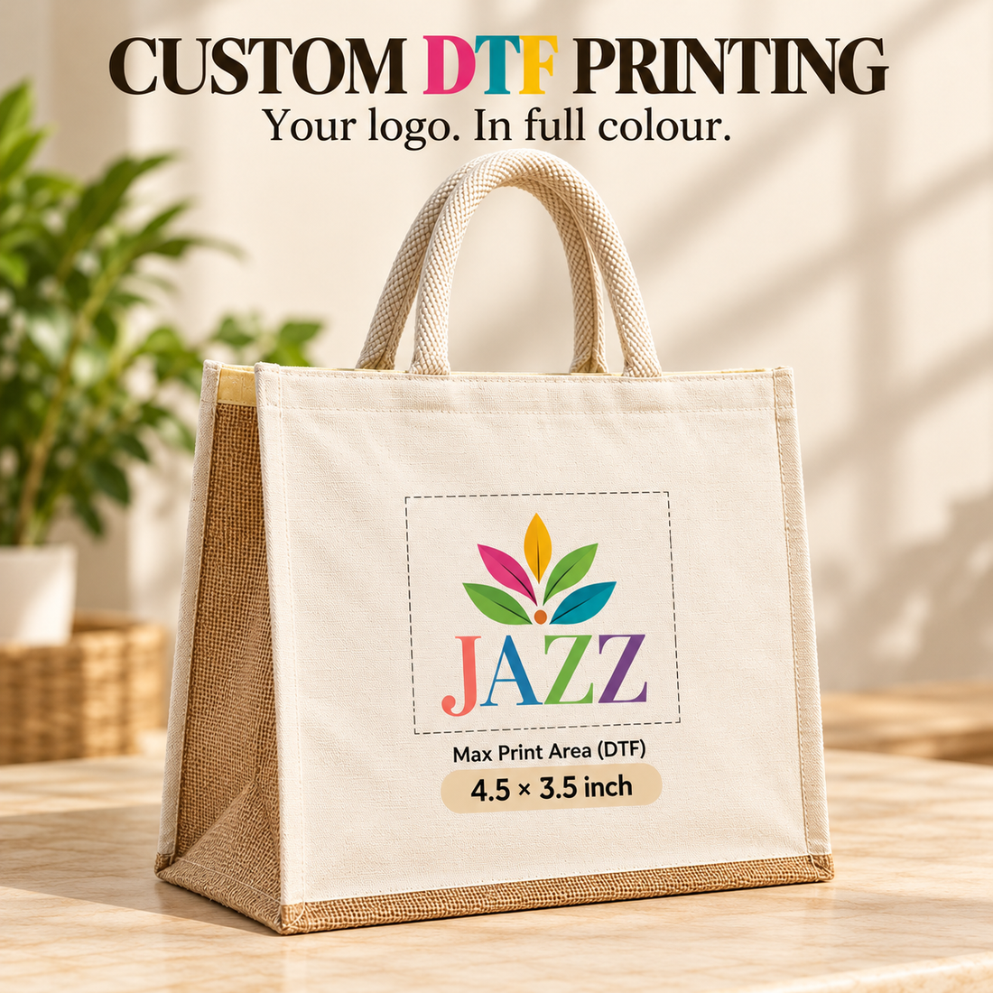 12x13.5x6.5 Natural Insulated Canvas Cooler Bag | 310 GSM