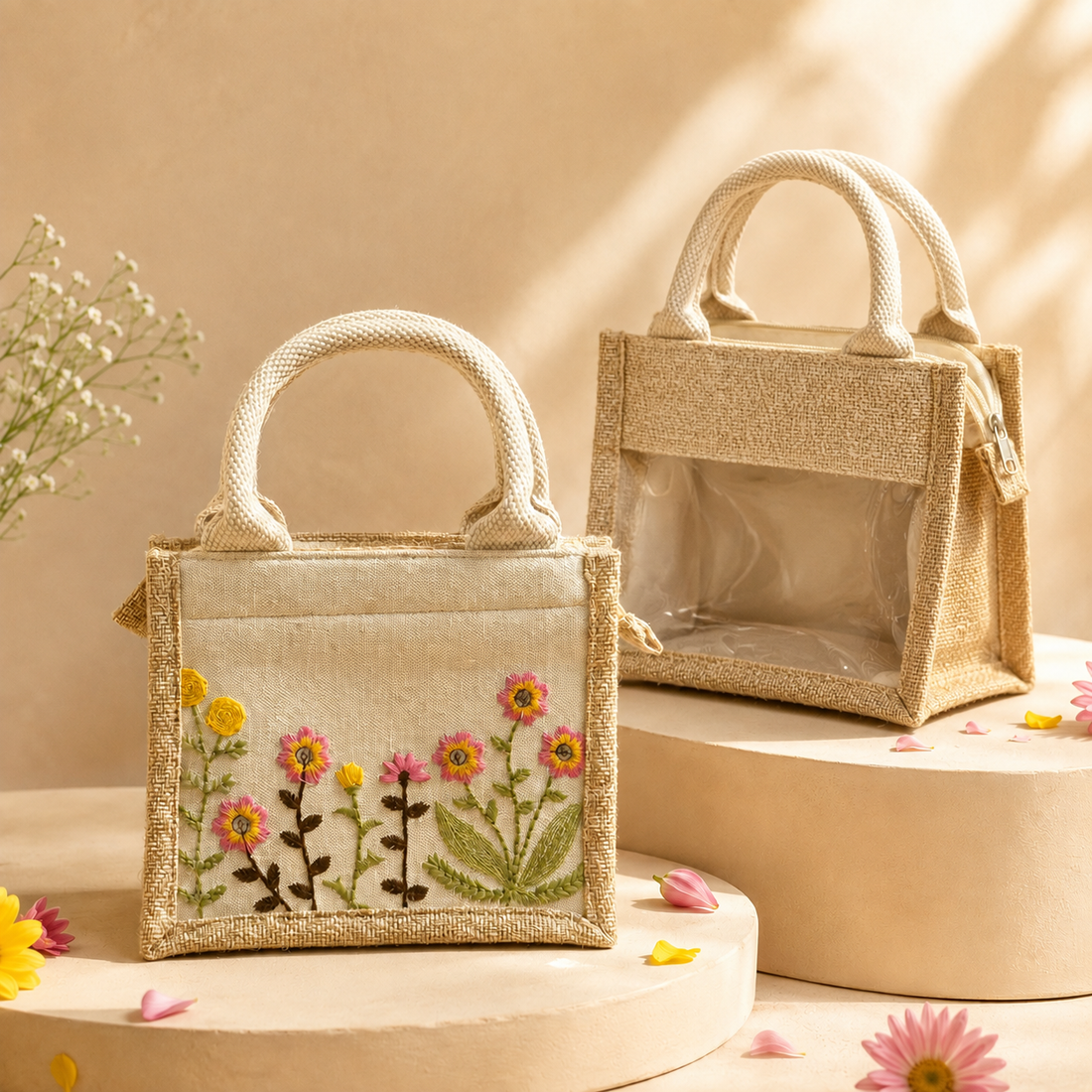 Floral Meadow Mini Hamper Bag