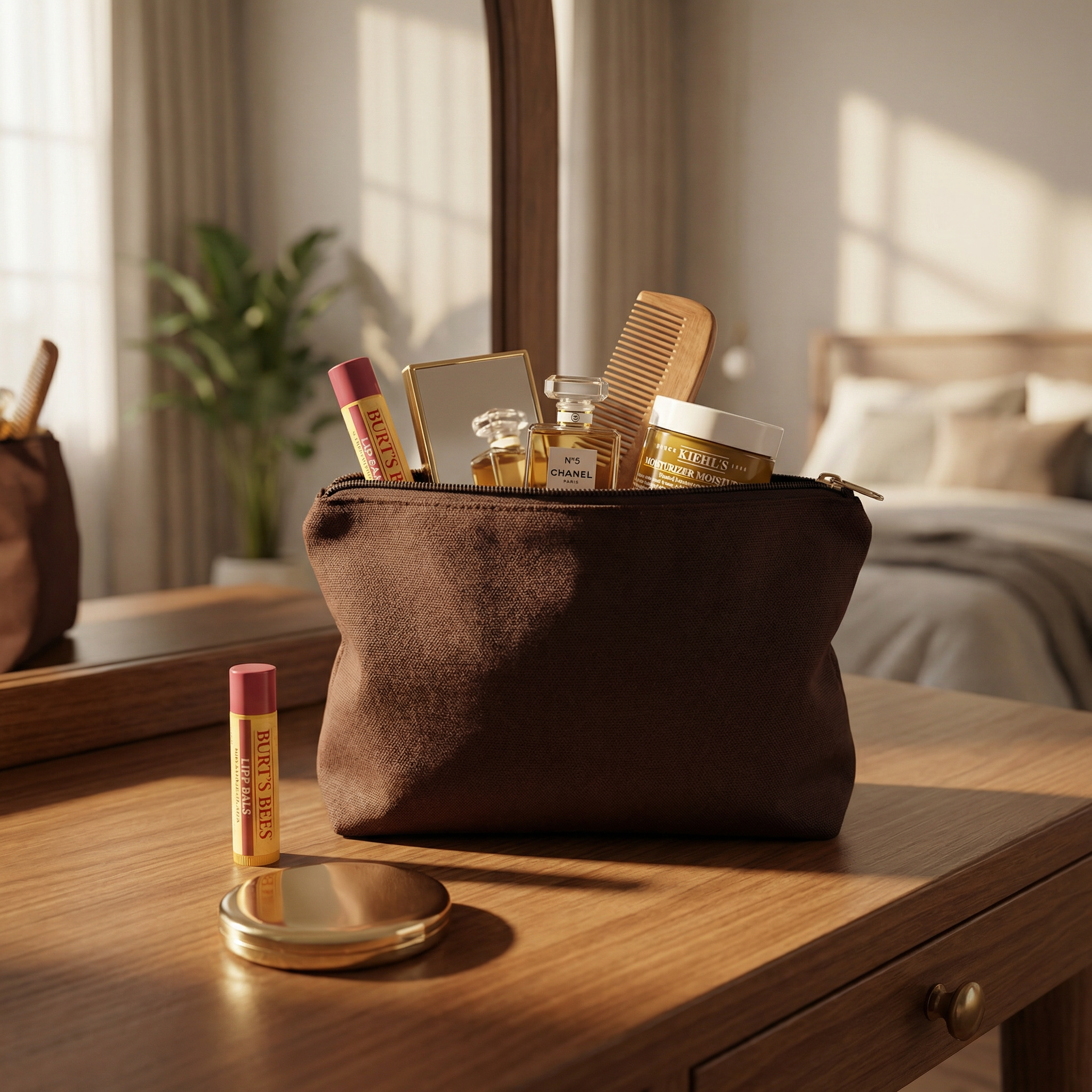 Travel Cotton Zipper Pouch