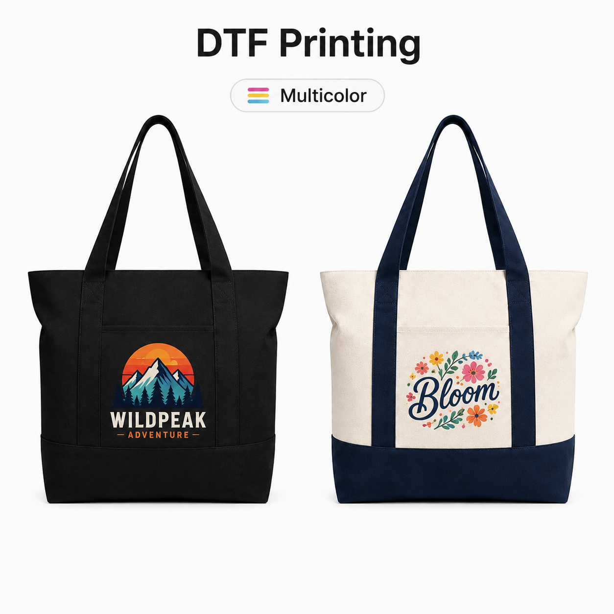 Large Canvas Tote Bag Sample Kit – 2 Bags | 330 GSM