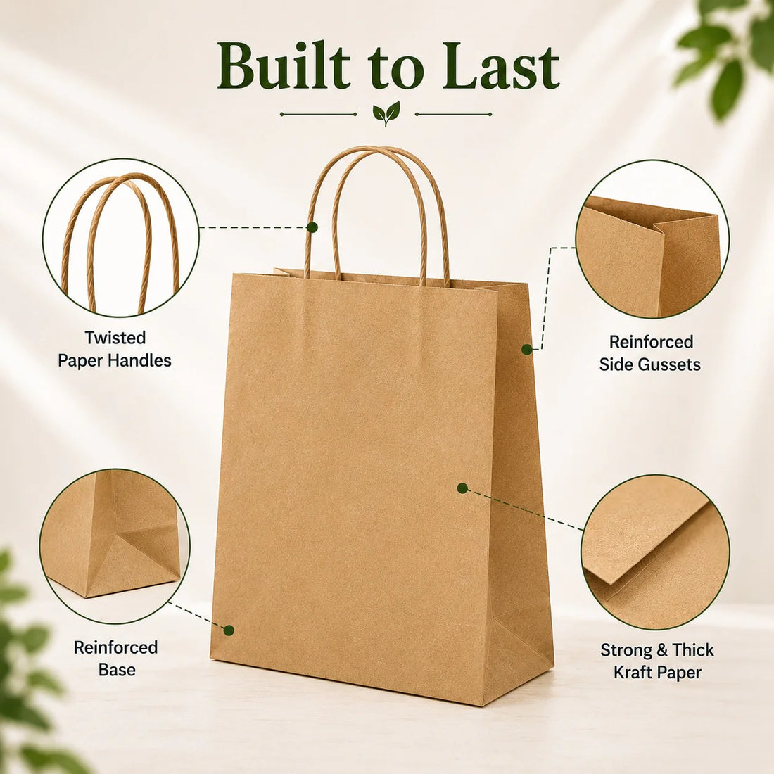 Kraft Paper Bag Sample Kit - 5 Sizes | 110 GSM