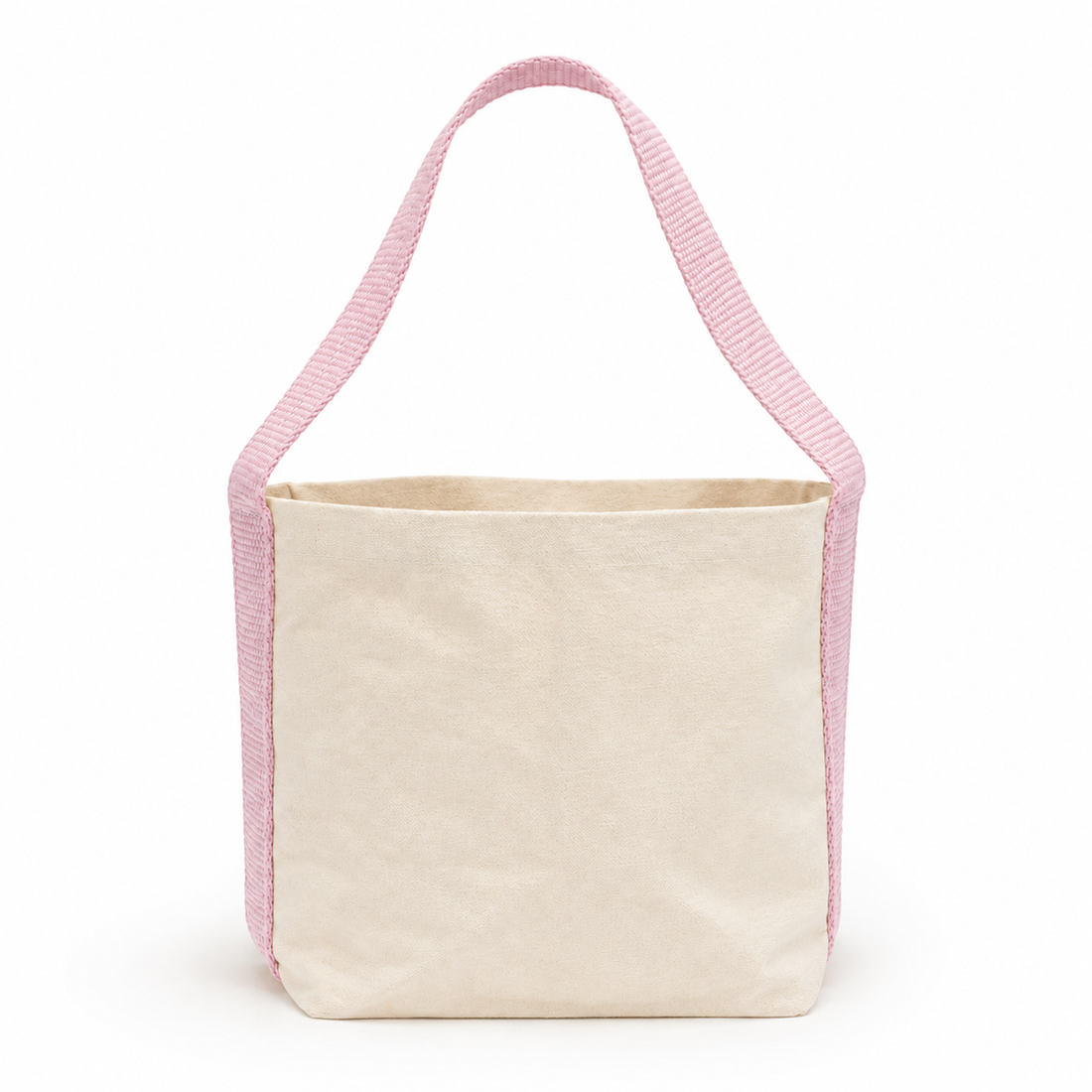 Plain Pink Basket Bag | 400 GSM