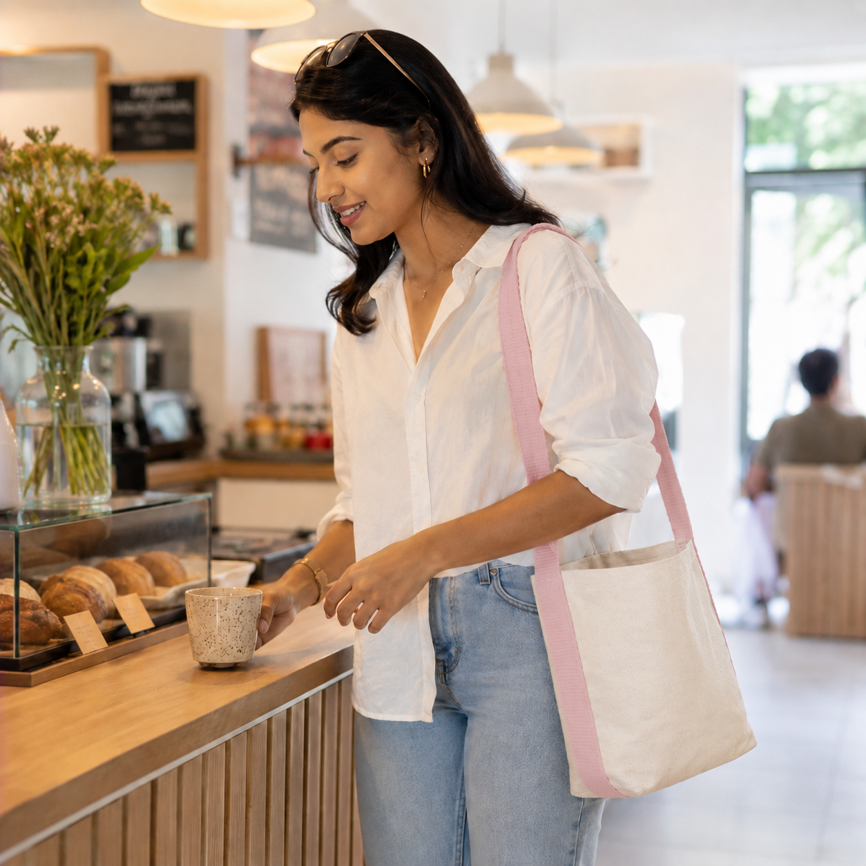 Pink Basket Bag | 400 GSM